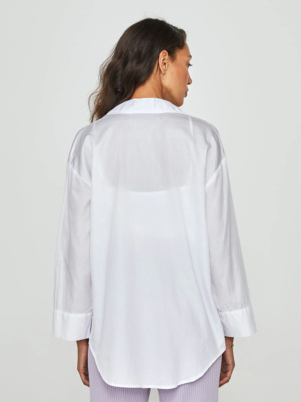 Cool Cotton Tunic Shirt - White - Image 4
