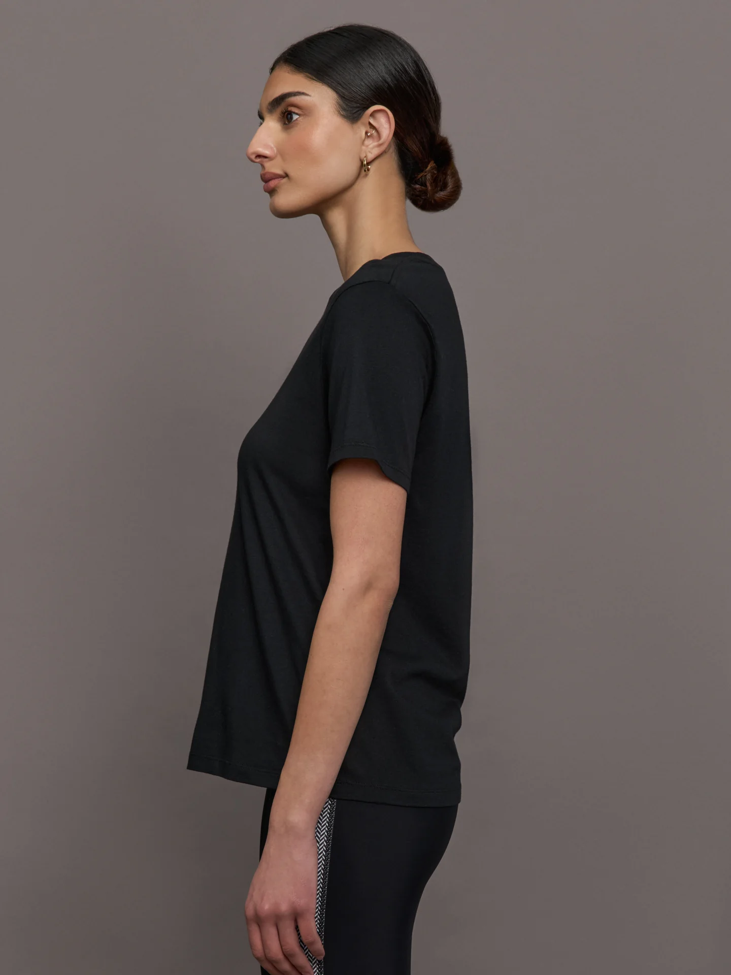 Cooper Classic Cotton Modal Tee - Black - Image 3