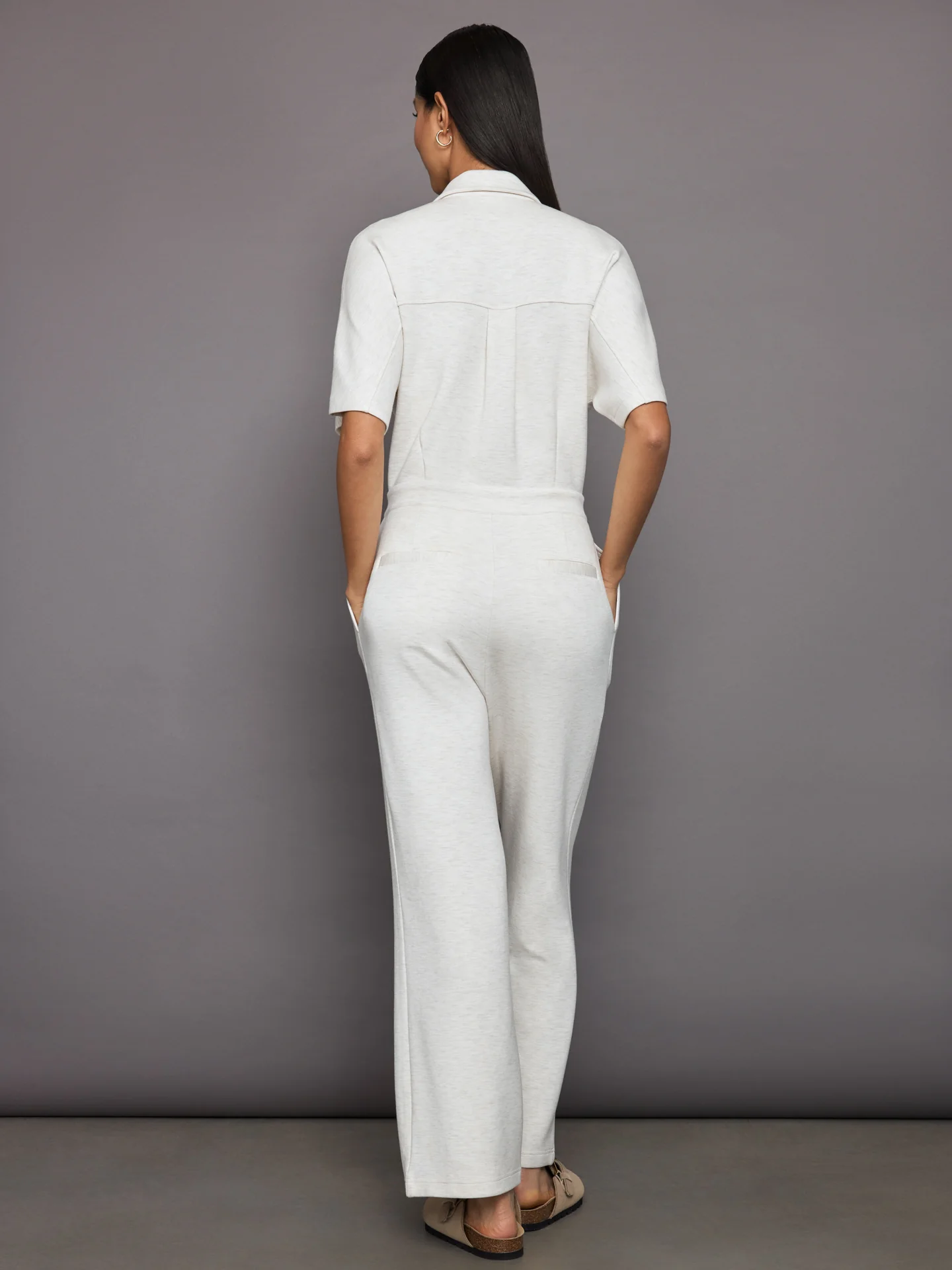 Corrine Jumpsuit - Ivory Marl - Image 5