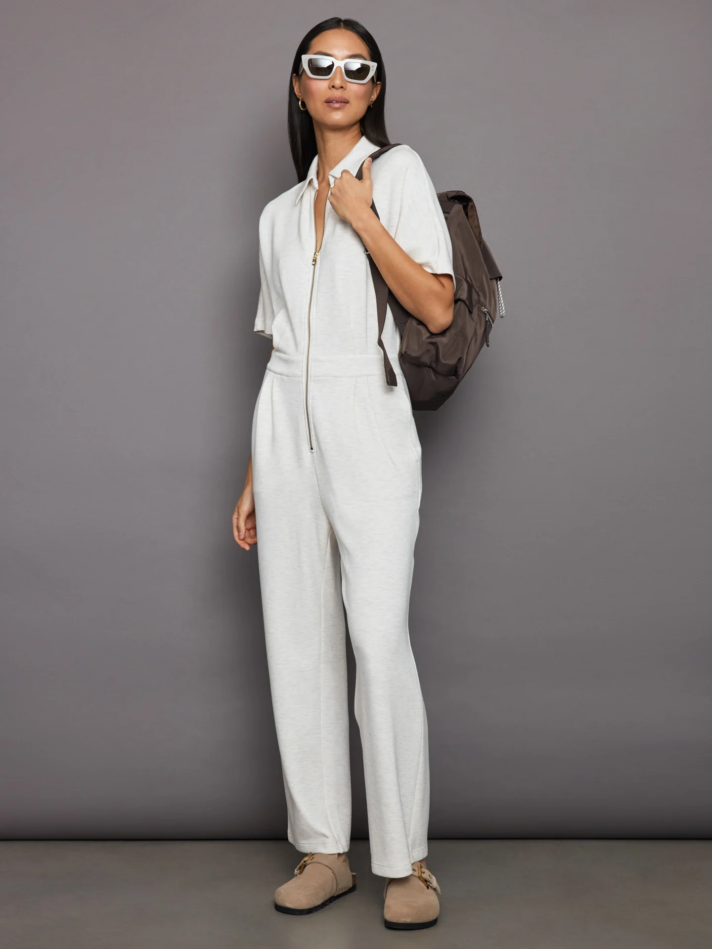 Corrine Jumpsuit - Ivory Marl - Image 6