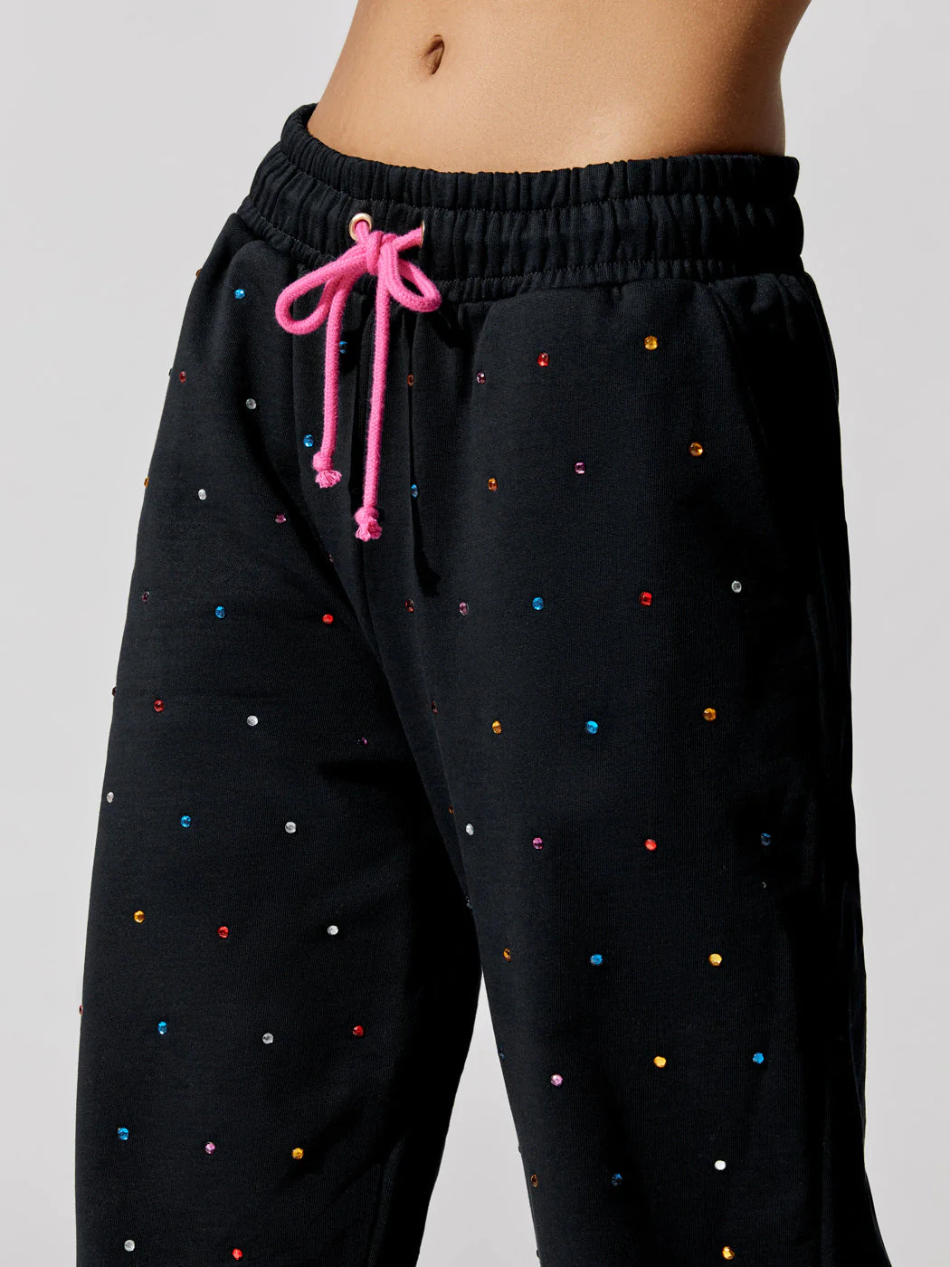 Cotton Gem Sweatpant - Black Gemstone - Image 4