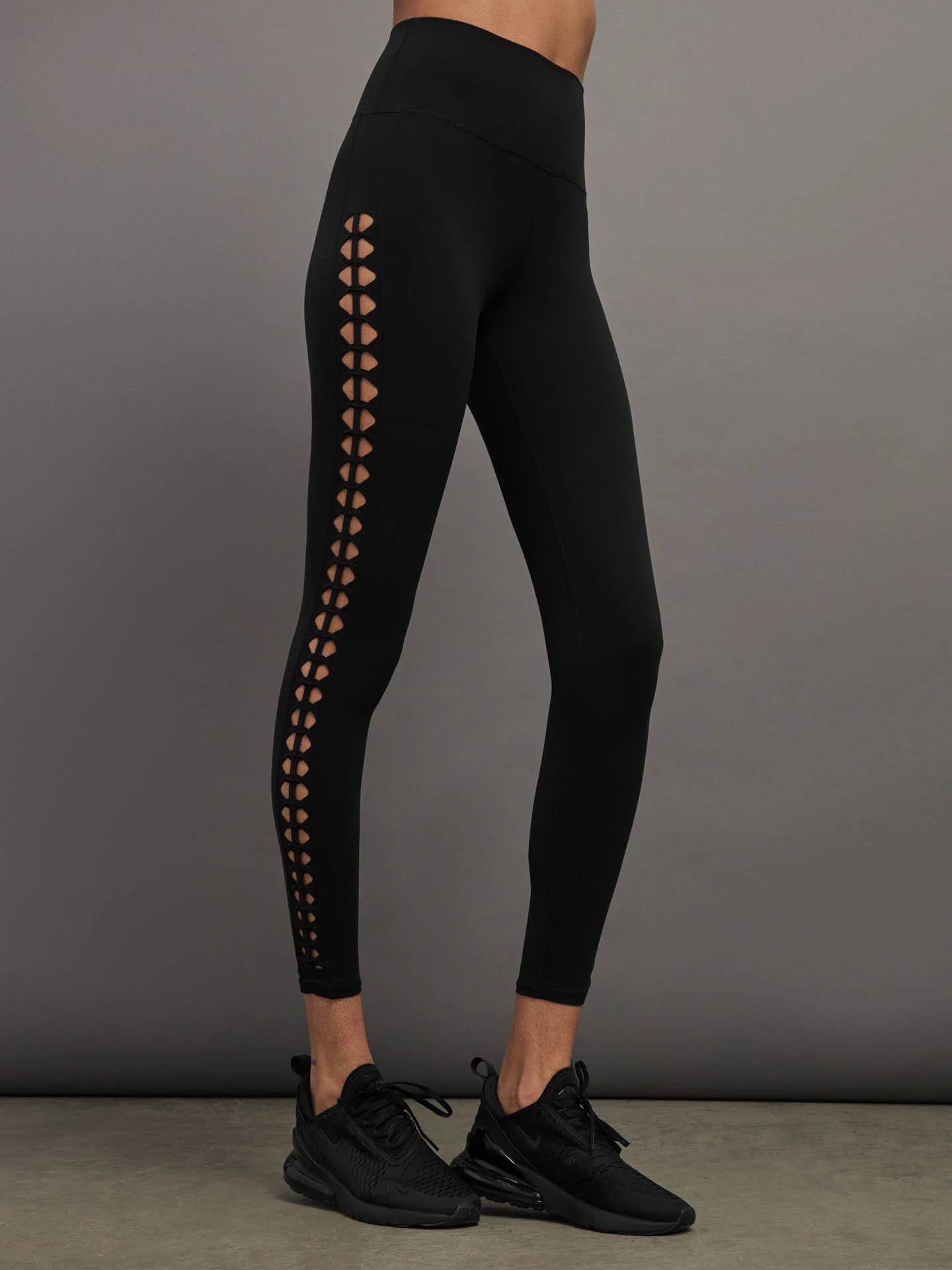 Crochet Legging in Melt - Black - Image 3