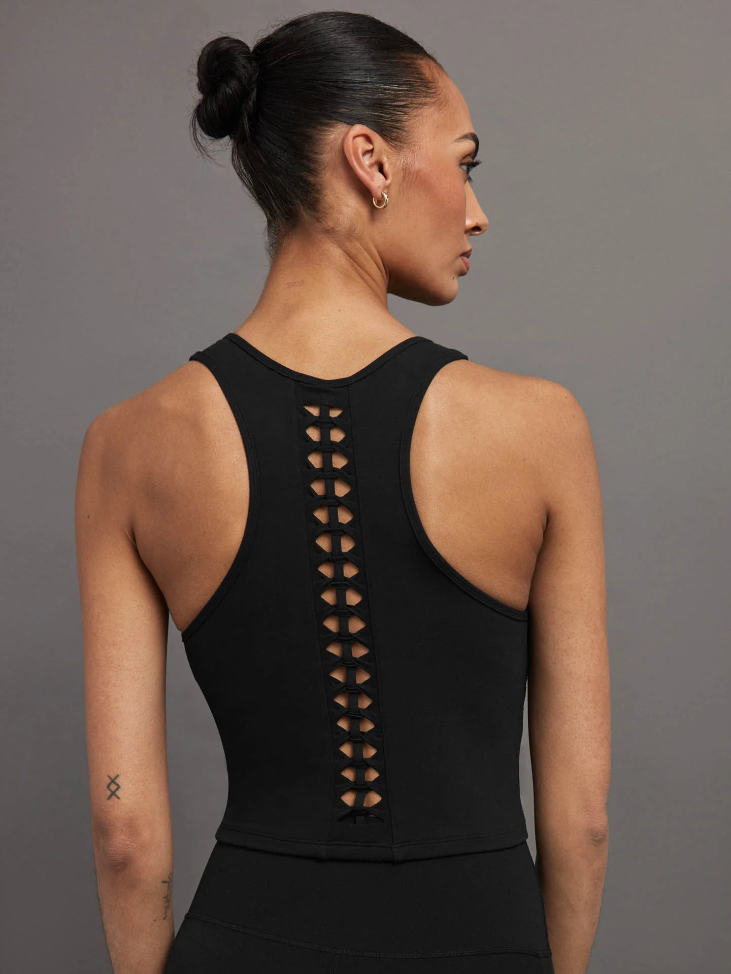 Crochet Tank in Melt - Black - Image 4