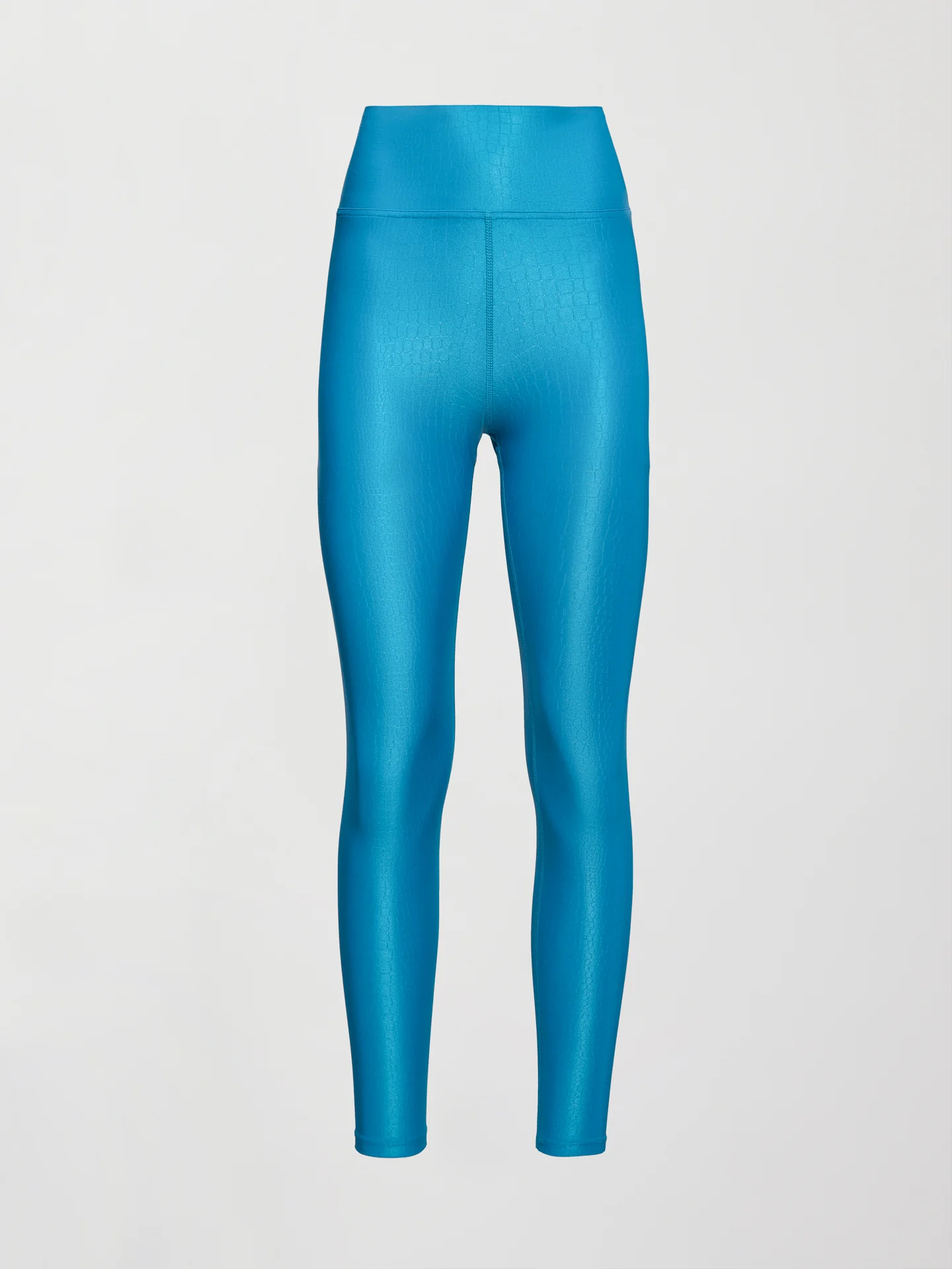High Rise 7/8 Legging in Croc Takara Shine - Enamel Blue - Image 7
