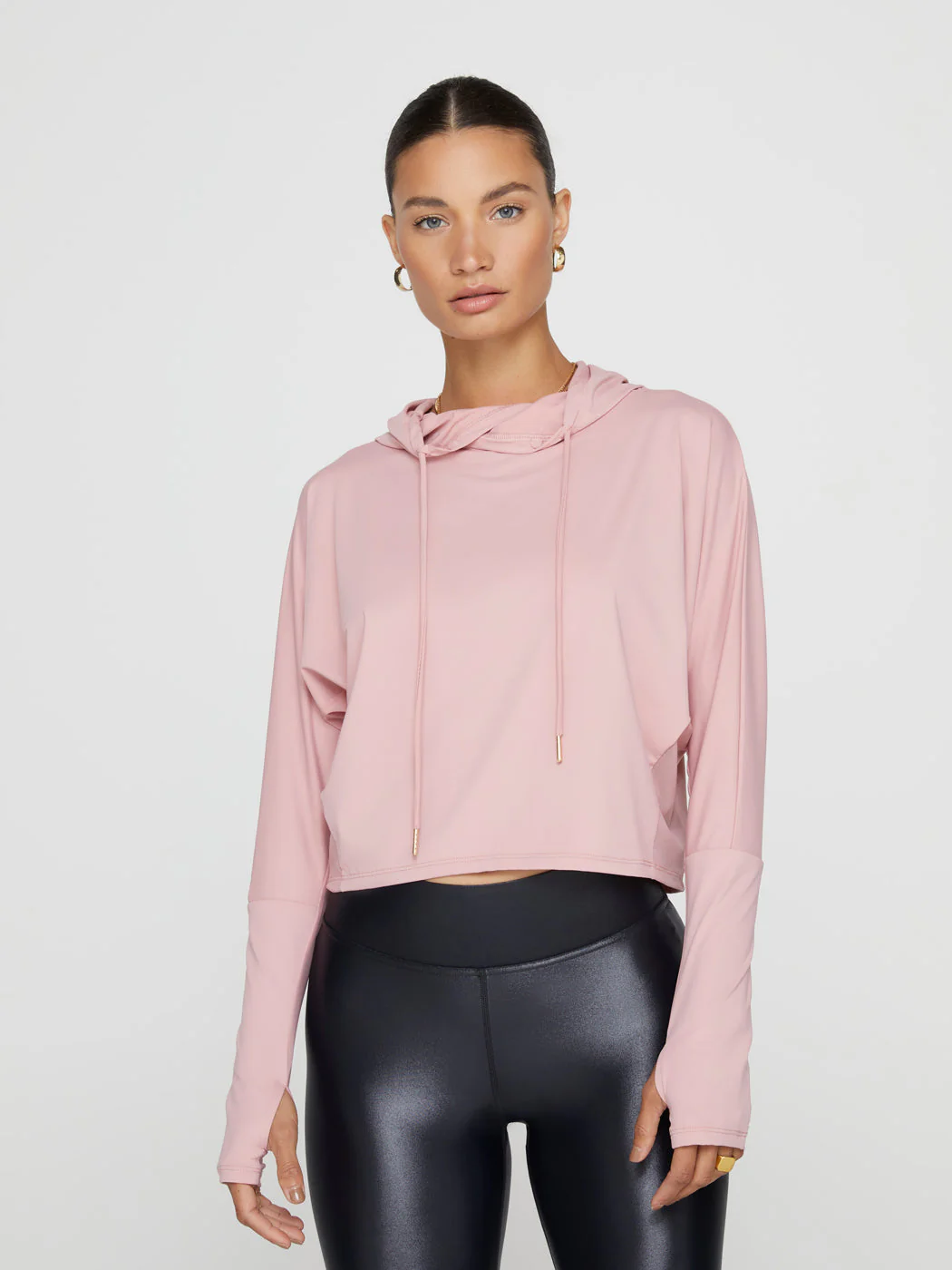 Crop Hoodie - Blush - Image 4