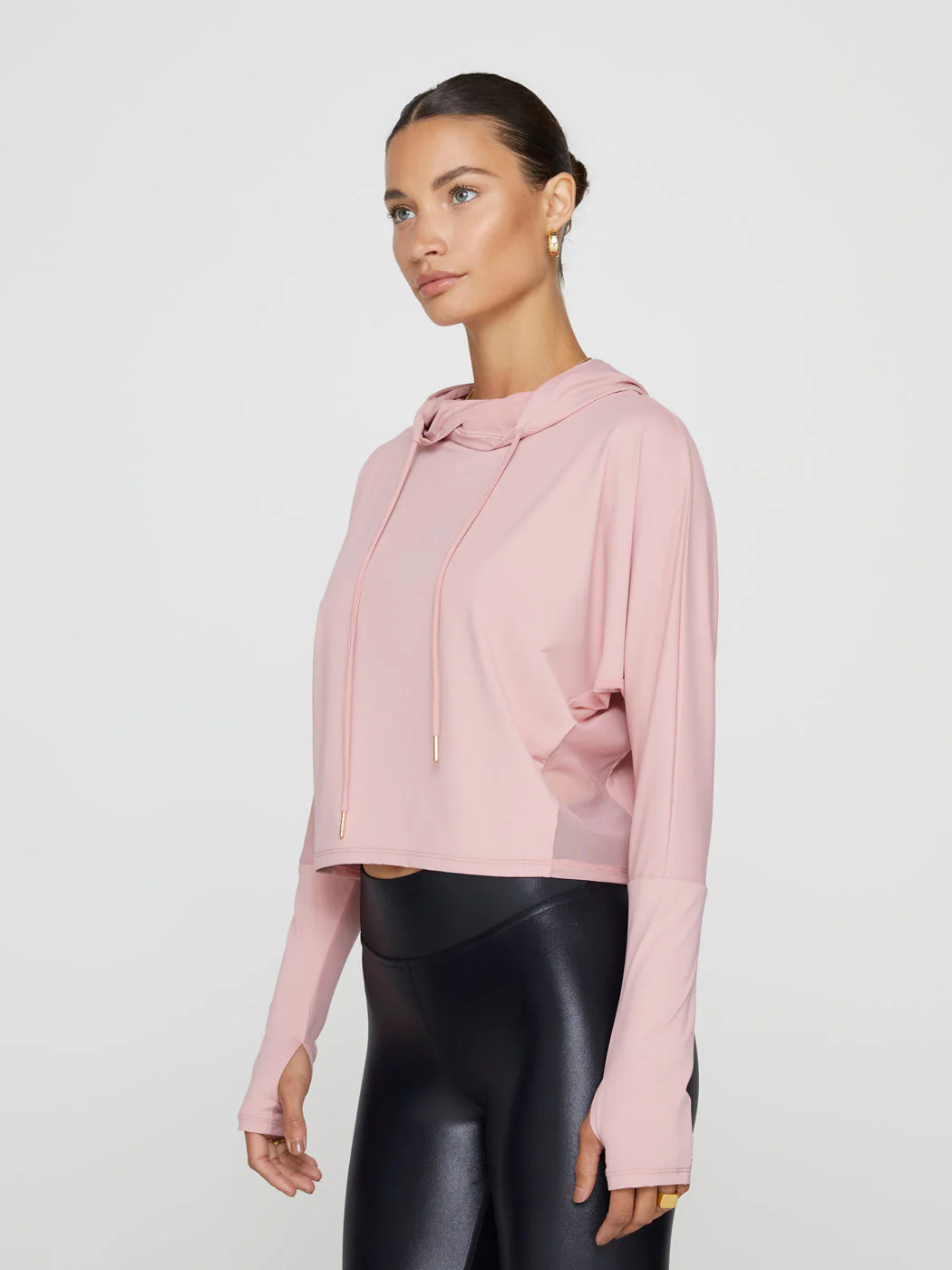 Crop Hoodie - Blush - Image 5