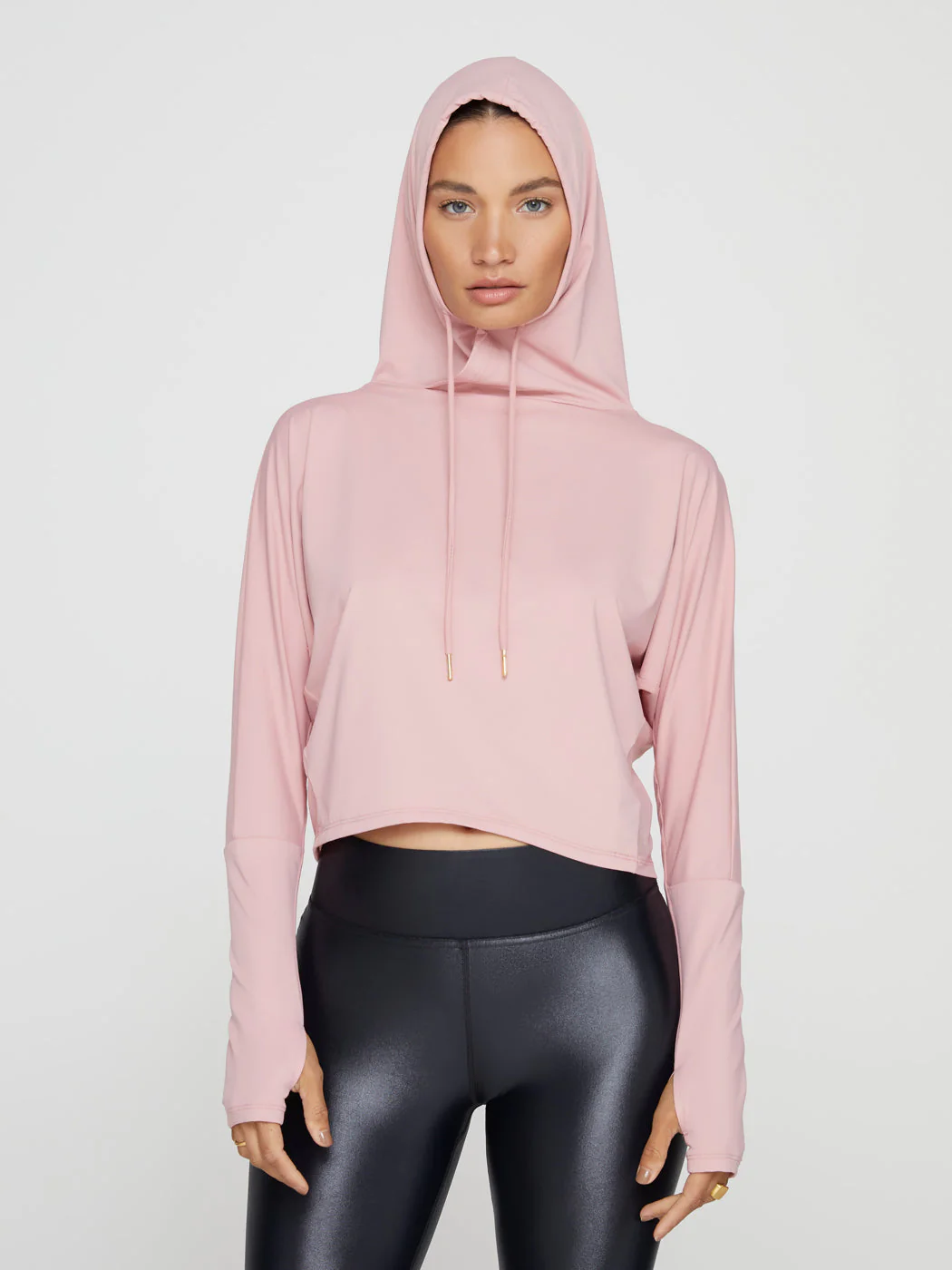 Crop Hoodie - Blush - Image 7