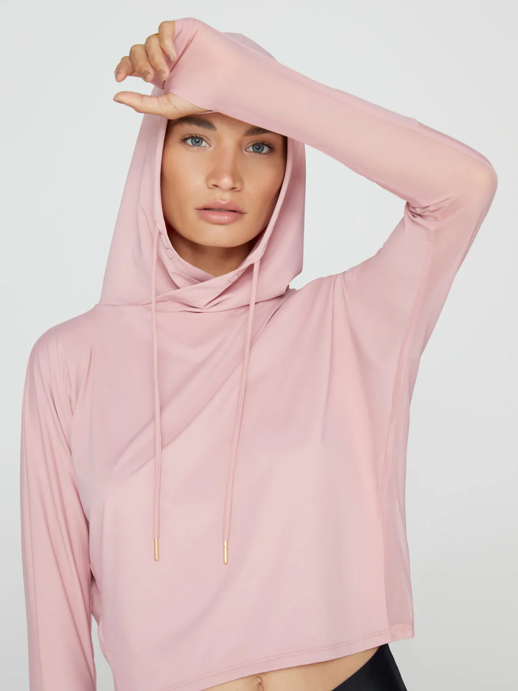 Crop Hoodie - Blush - Image 9