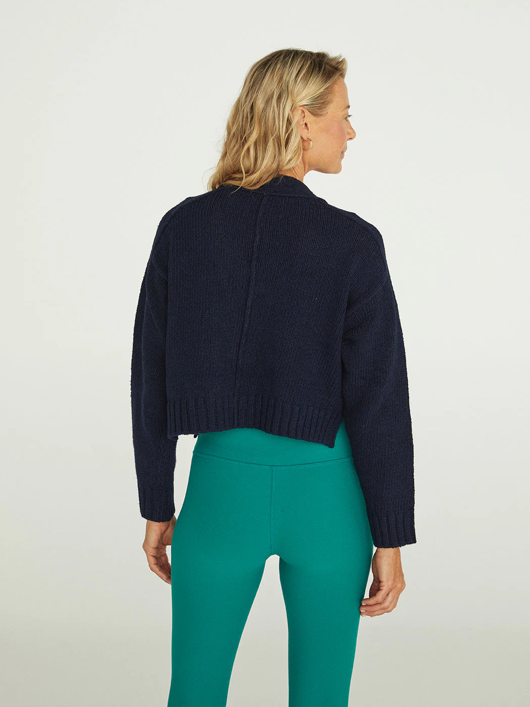 Cropped Cardigan - Hale Navy - Image 2