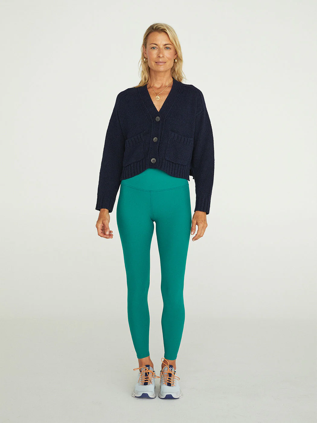 Cropped Cardigan - Hale Navy - Image 4