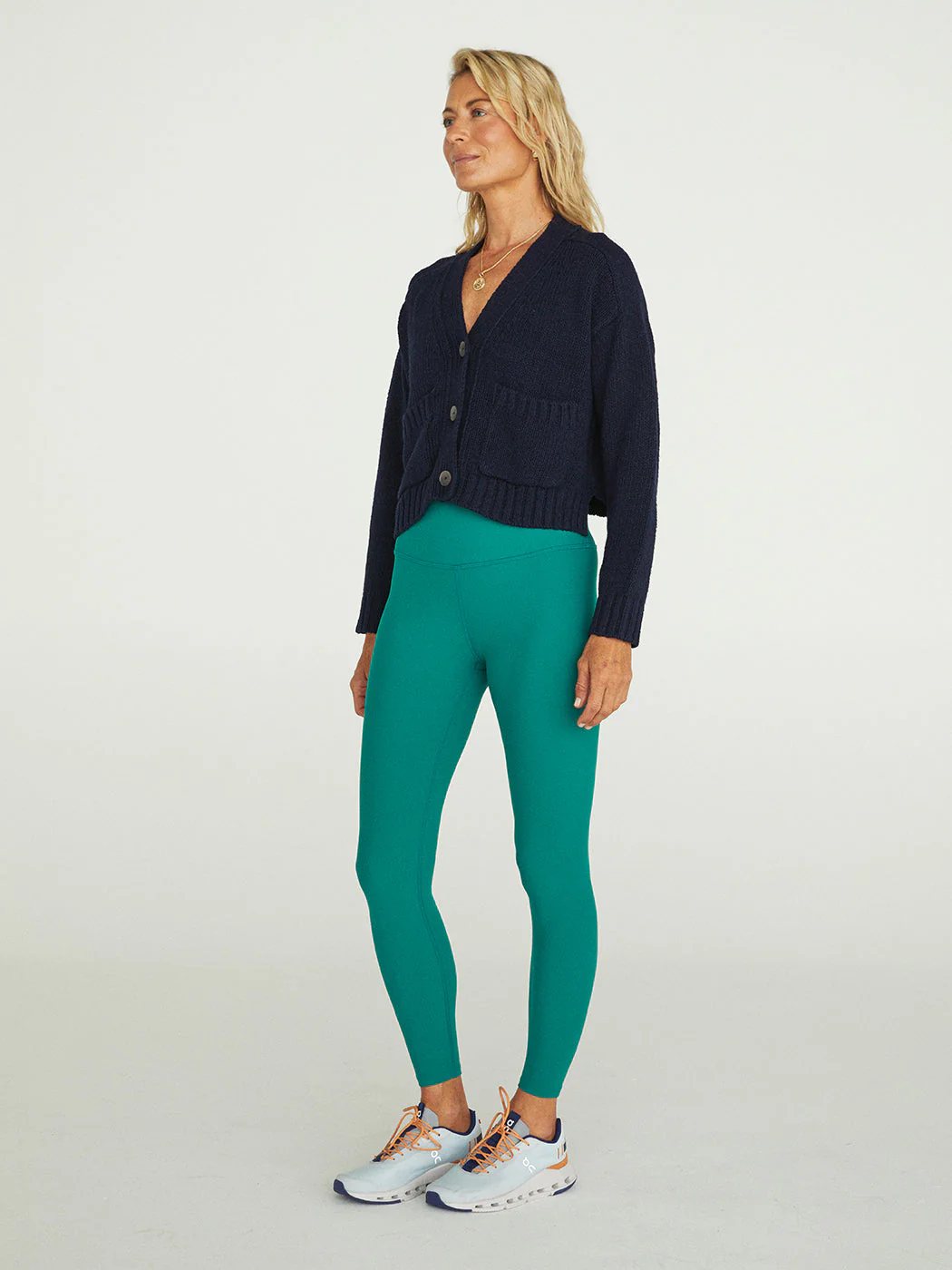 Cropped Cardigan - Hale Navy - Image 5