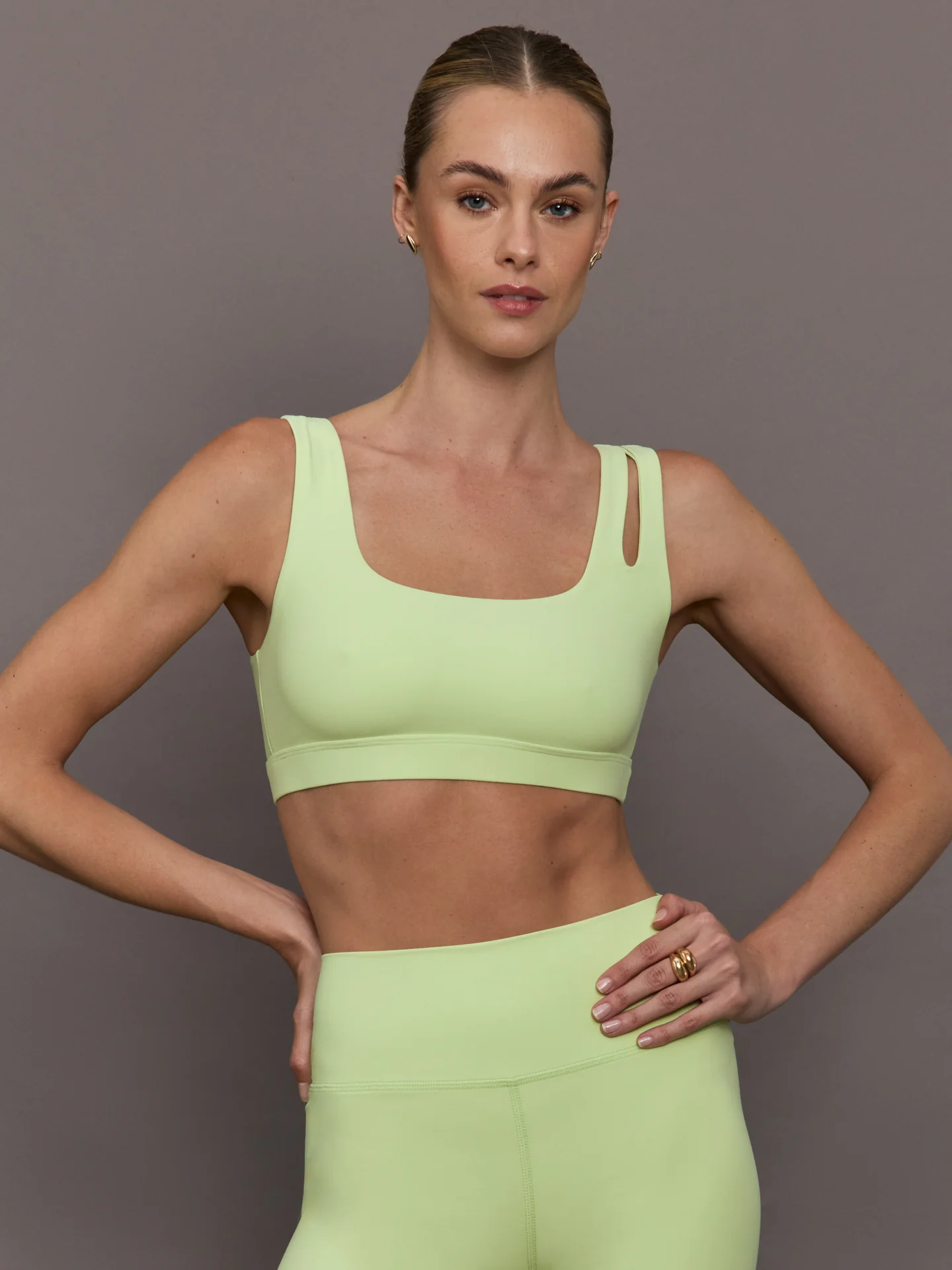Cutout Bra in Melt - Matcha