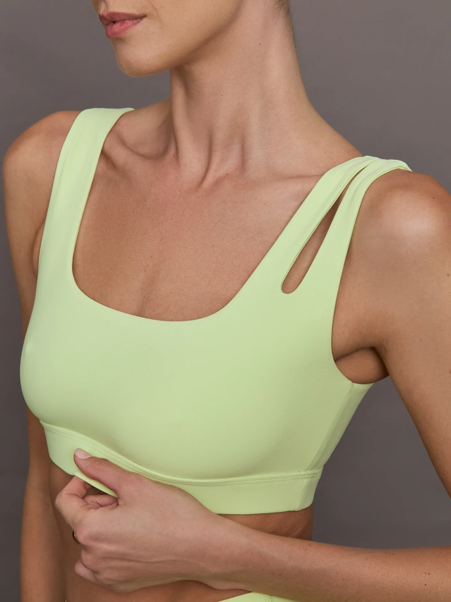 Cutout Bra in Melt - Matcha - Image 5