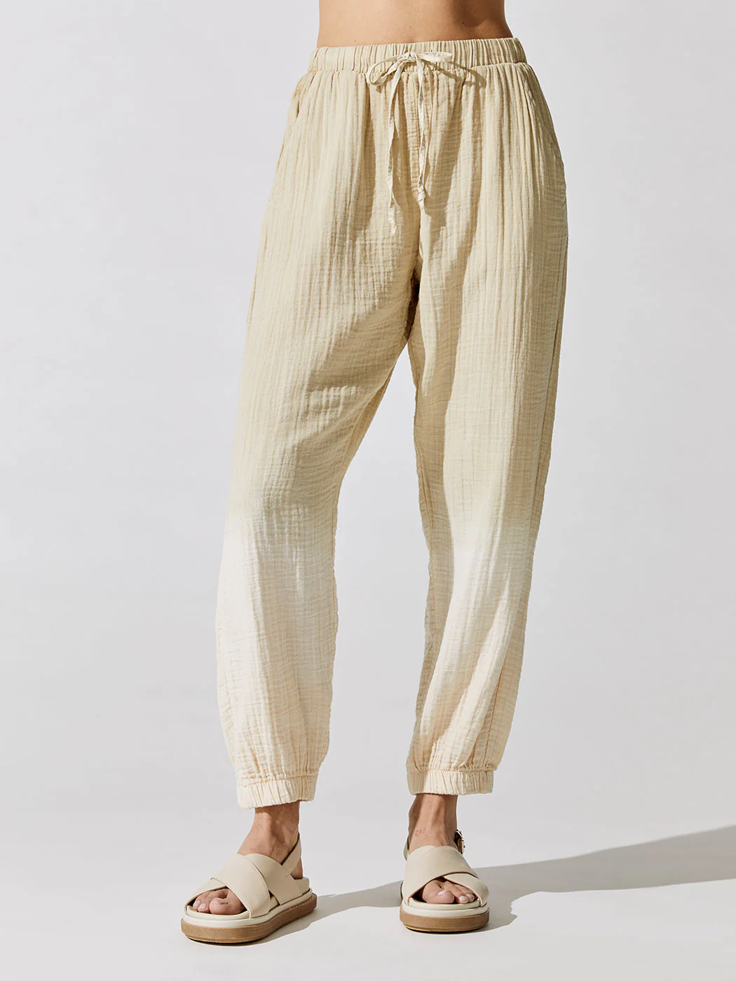 Devon Pant - Sunset (Gauze) - Khaki - Image 2