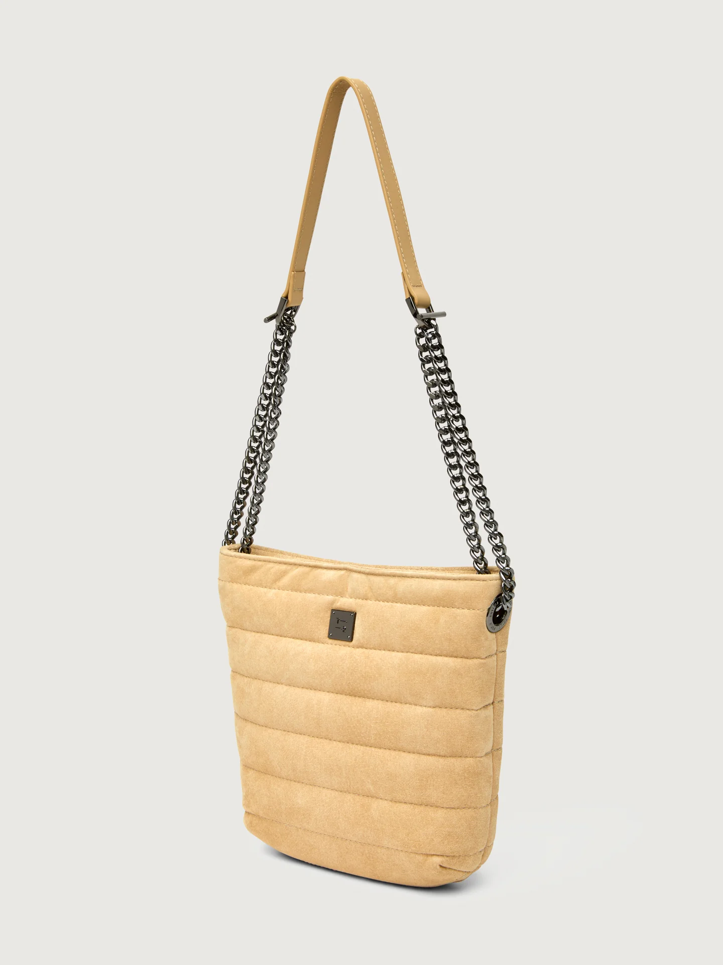 Dream Stash - Light Beige Sude/Gunmetal Hardware - Image 4