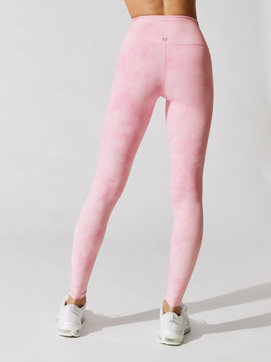 Eagle Pose Legging - Pink Tie Dye - Image 3