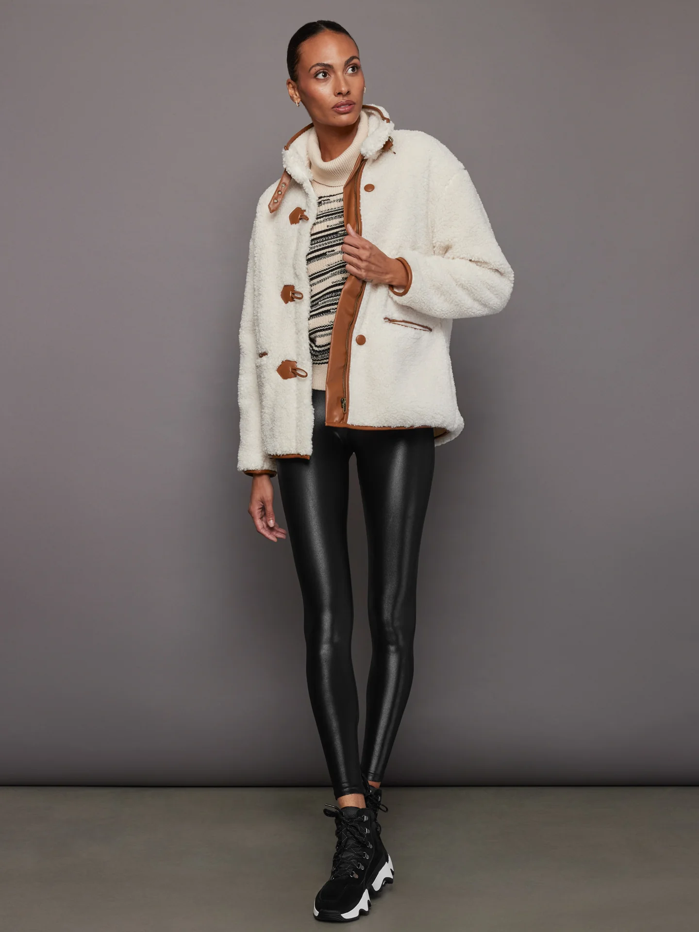 Edie Marl Turtle Neck - Cream - Image 5