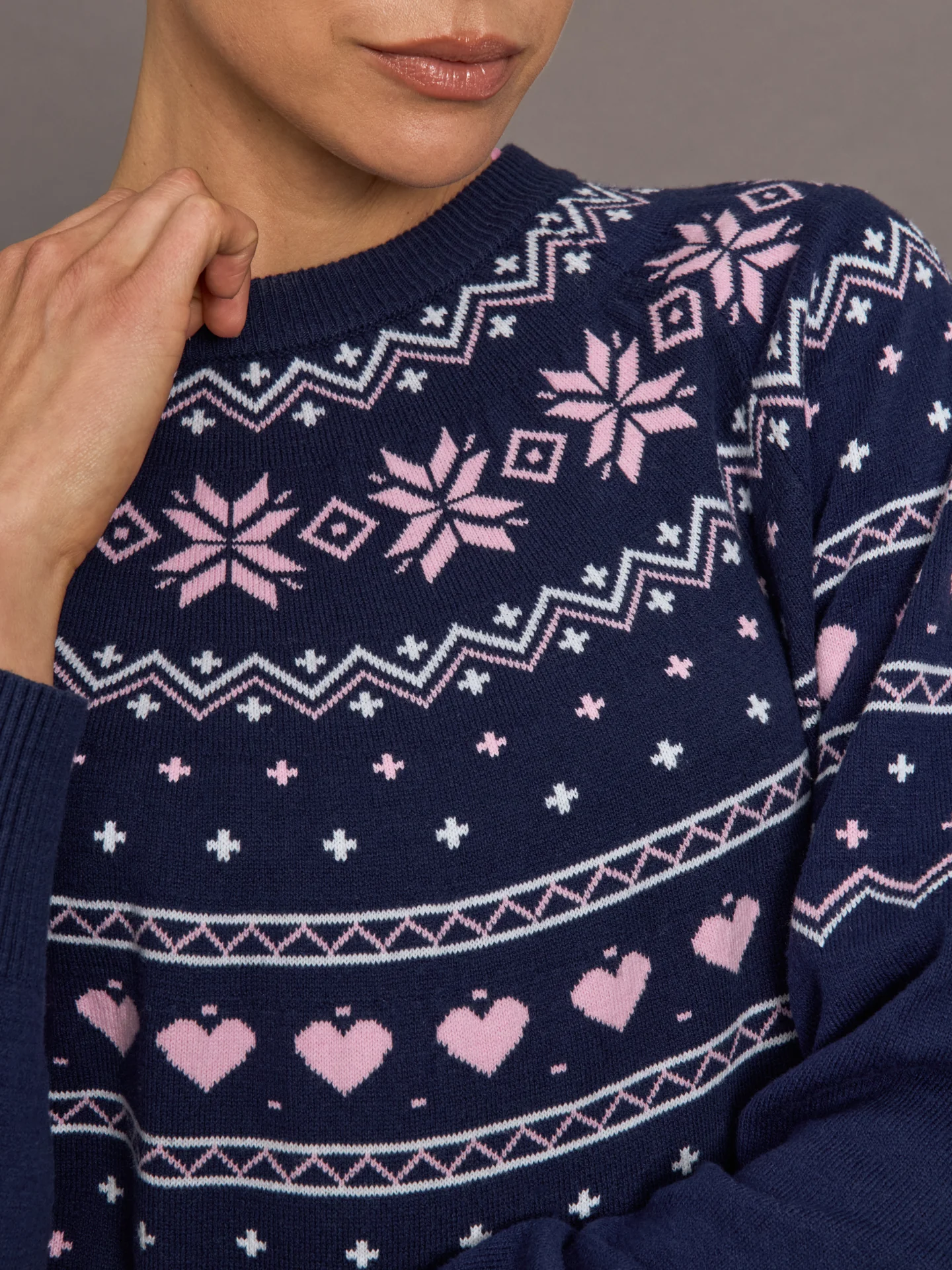 Elizabeth Sweater - Snowy Peaks Fairisle - Image 5
