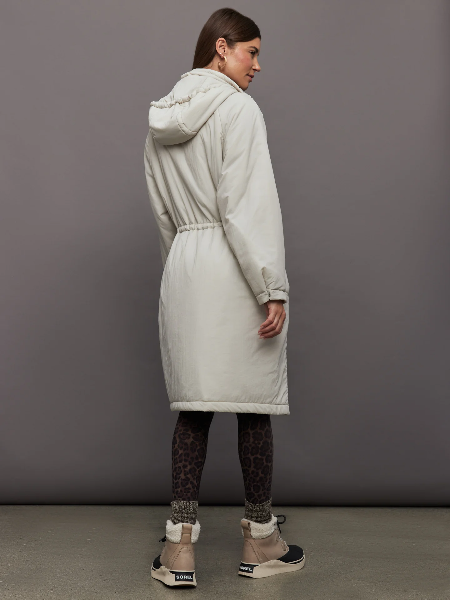 Elle Light Padded Parka - Rainy Day - Image 4