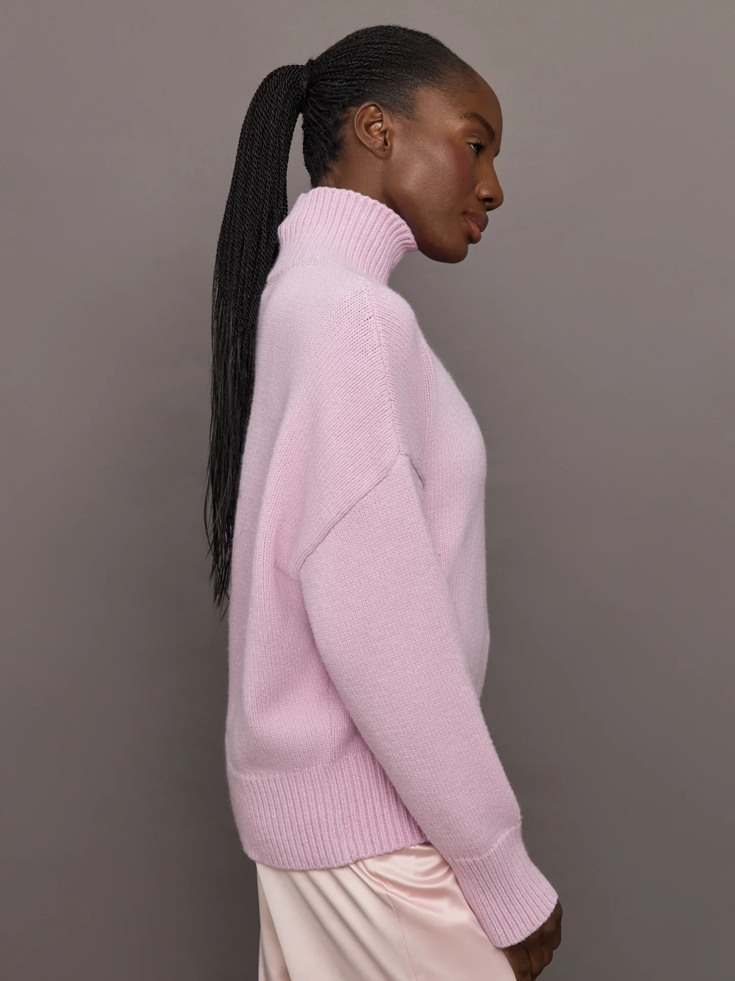 Elsa Turtleneck Sweater - Ballet Pink - Image 4