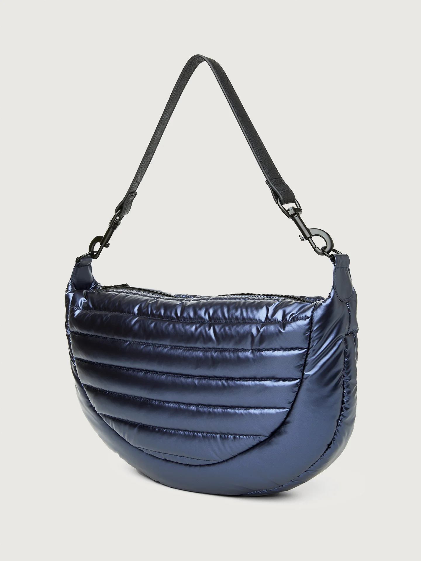 Elton Hobo Crossbody - Pearl Midnight/ Black/ Black Web/ Black Hardware - Image 5