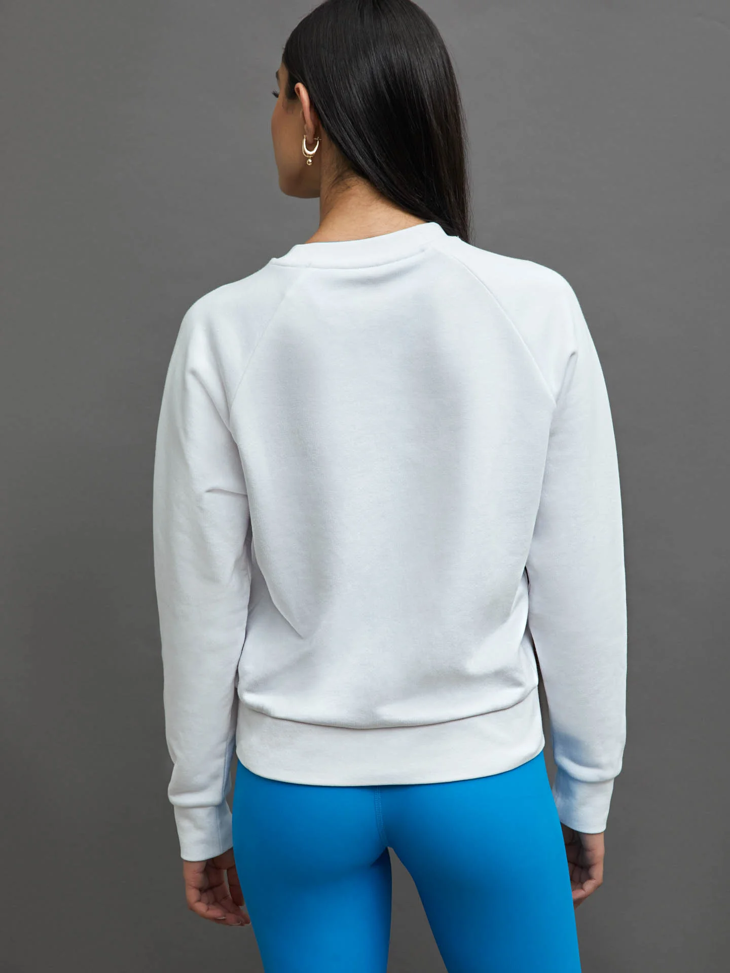 EMBROIDERED FRENCH TERRY CREW SWEATSHIRT -  WHITE/ OCTOPUS - Image 4