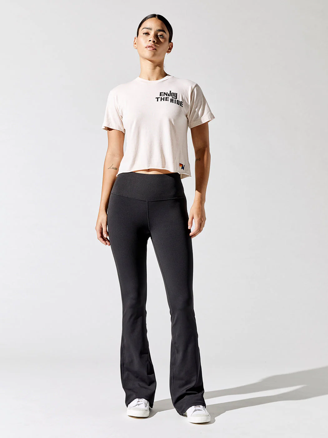 Enjoy The Ride Boyfriend Tee - Almond - Image 3