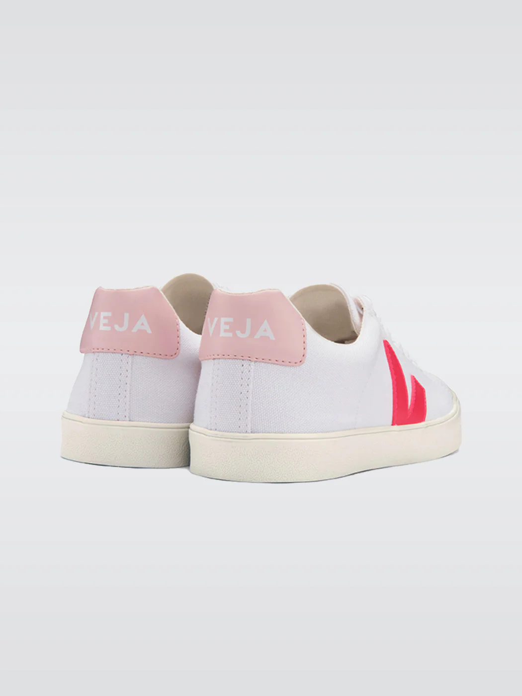 Esplar-se Canvas Low Top Sneaker - White-Rose-Fluo-Petale - Image 3