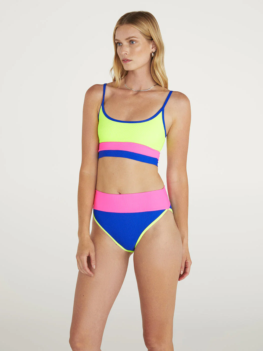 Eva Top - Electric Beach Colorblock