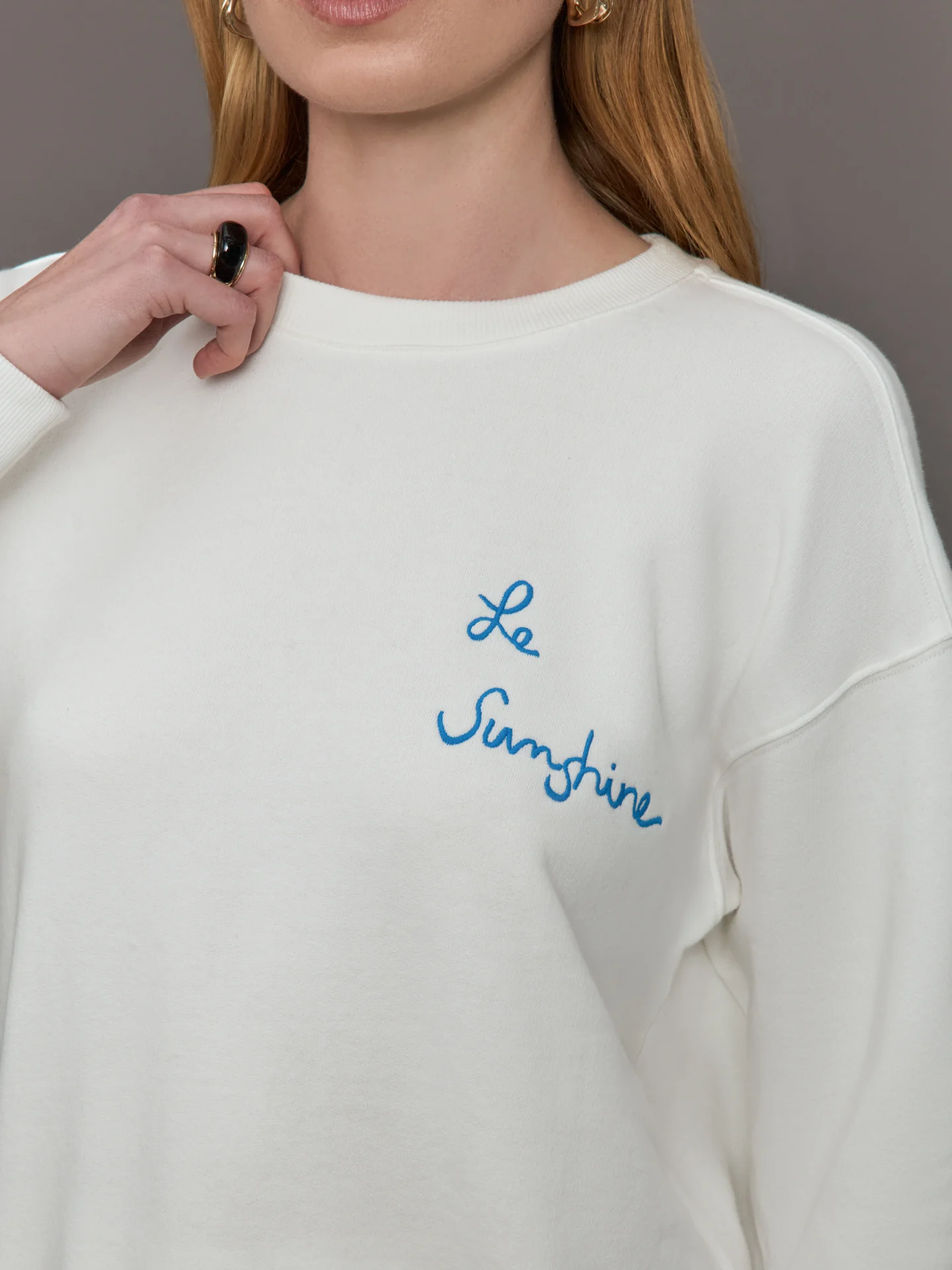 Ex-Boyfriend Le Sunshine Sweatshirt - White - Image 3