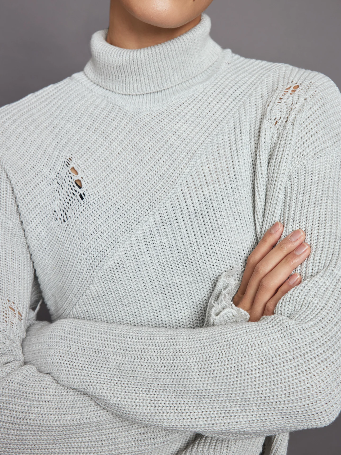 FAE TURTLE NECK - SILVER - Image 5