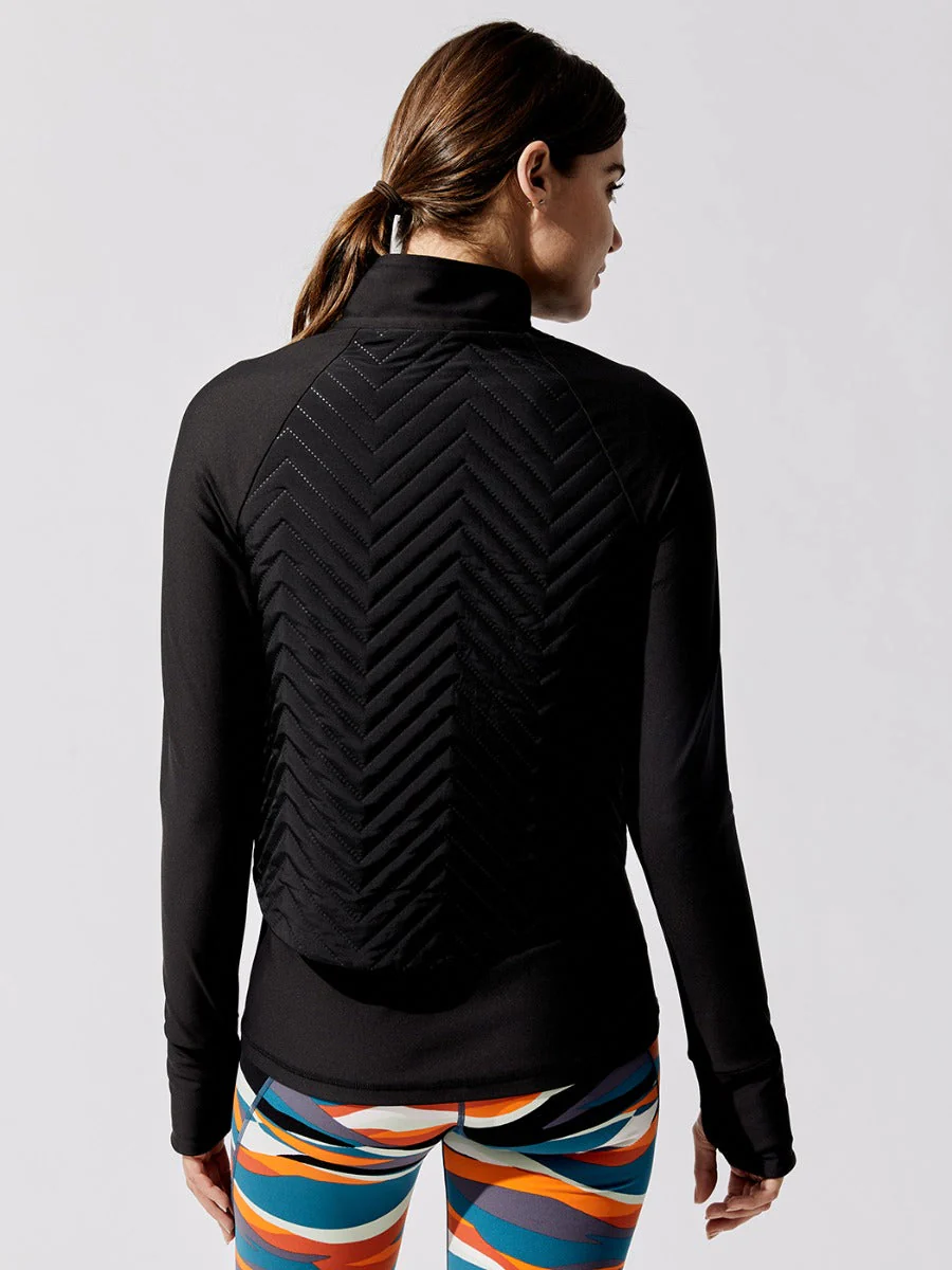 Fast Track Padded Running Jacket - Black - Image 3