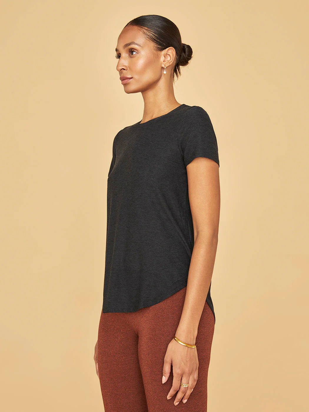 Featherweight On the Down Low Tee - Darkest Night - Image 3