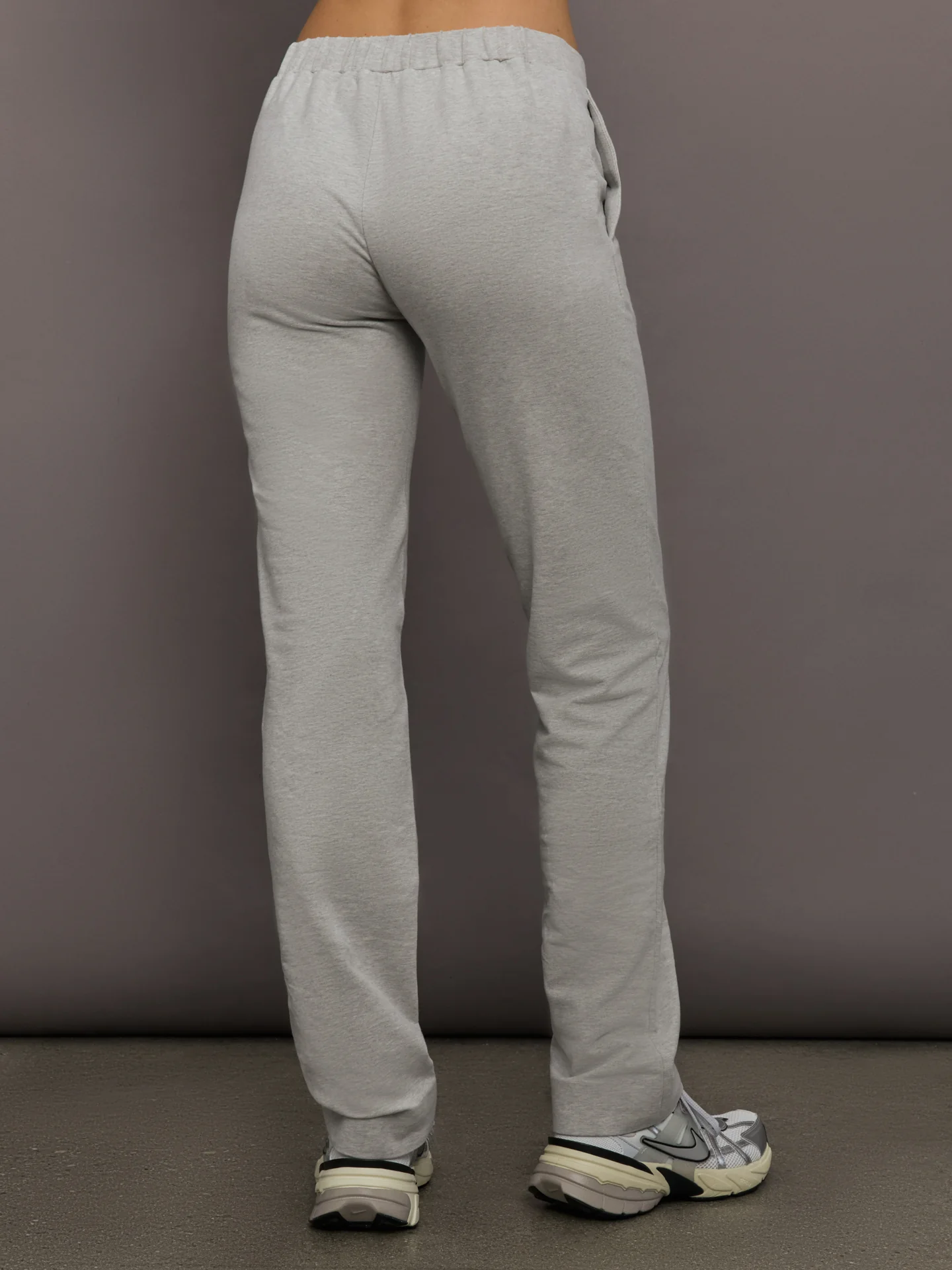 Flat Front Mens Pant - Light Heather Grey - Image 4