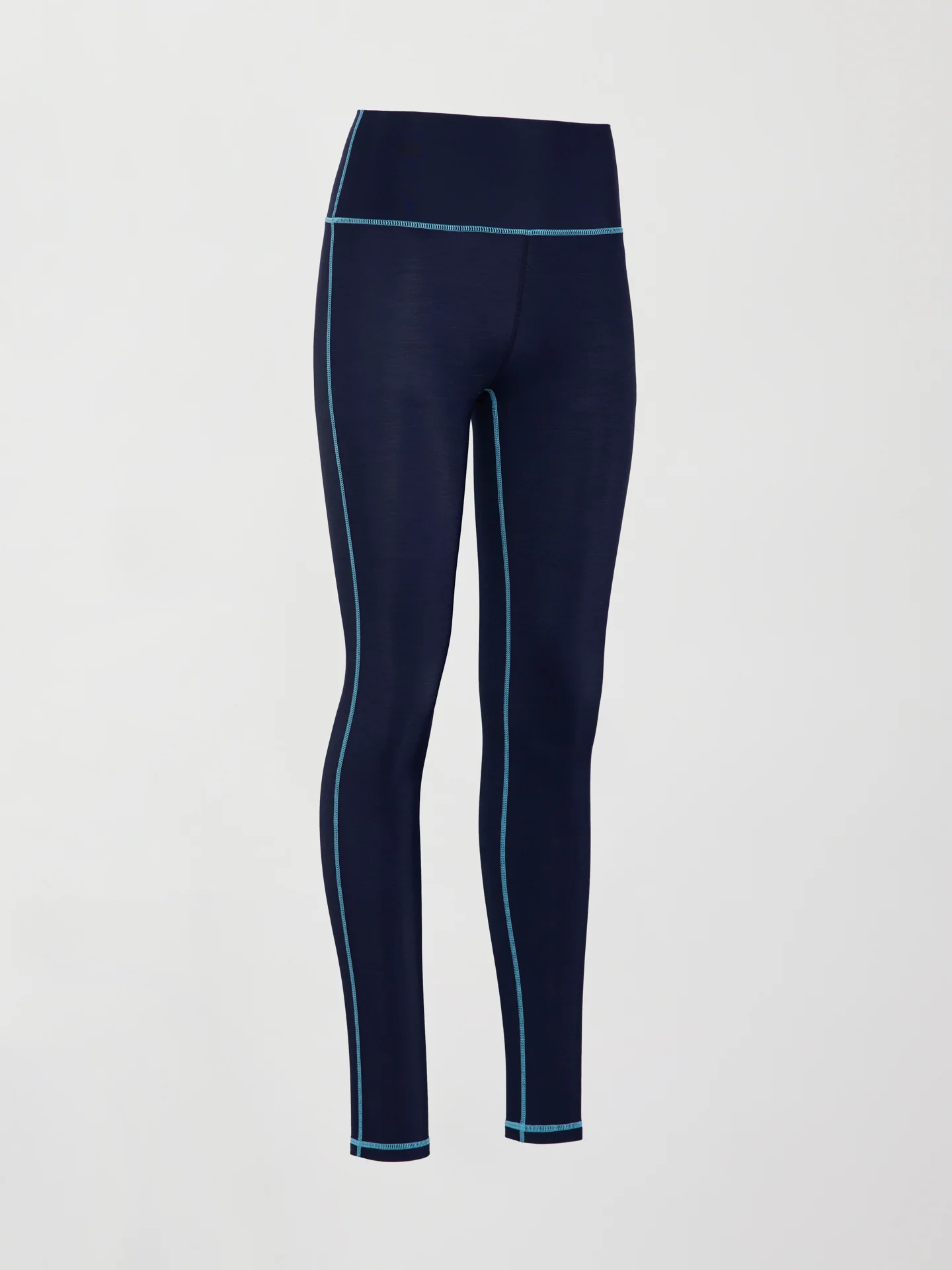 High Rise Legging with Fleece Back - Navy / Blue Atoll - Image 6