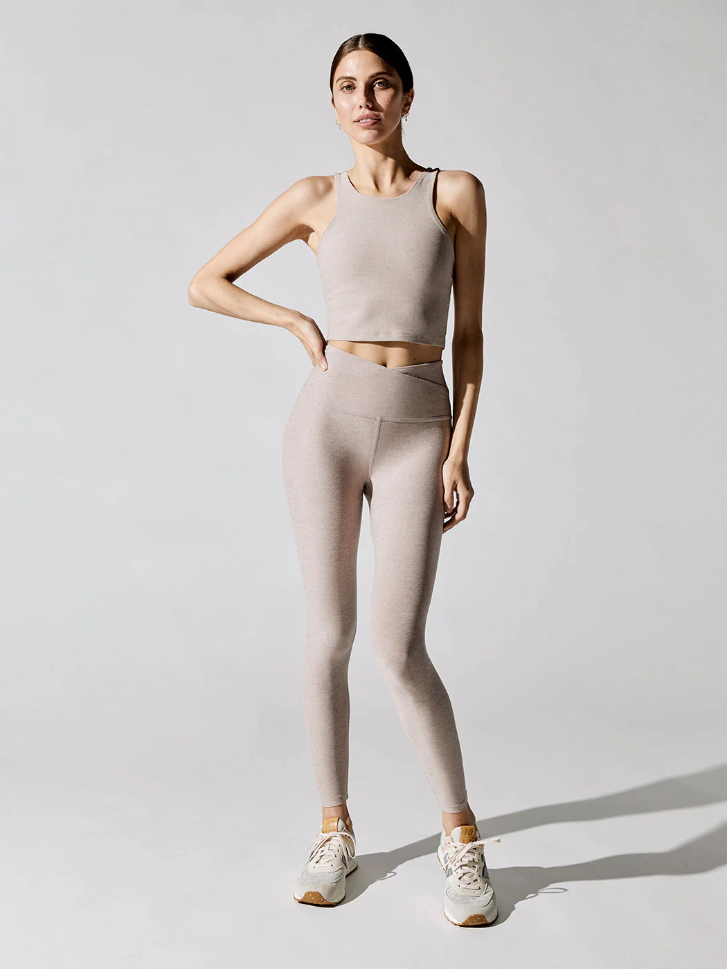 Spacedye Focus Cropped Tank - Chai - Image 3
