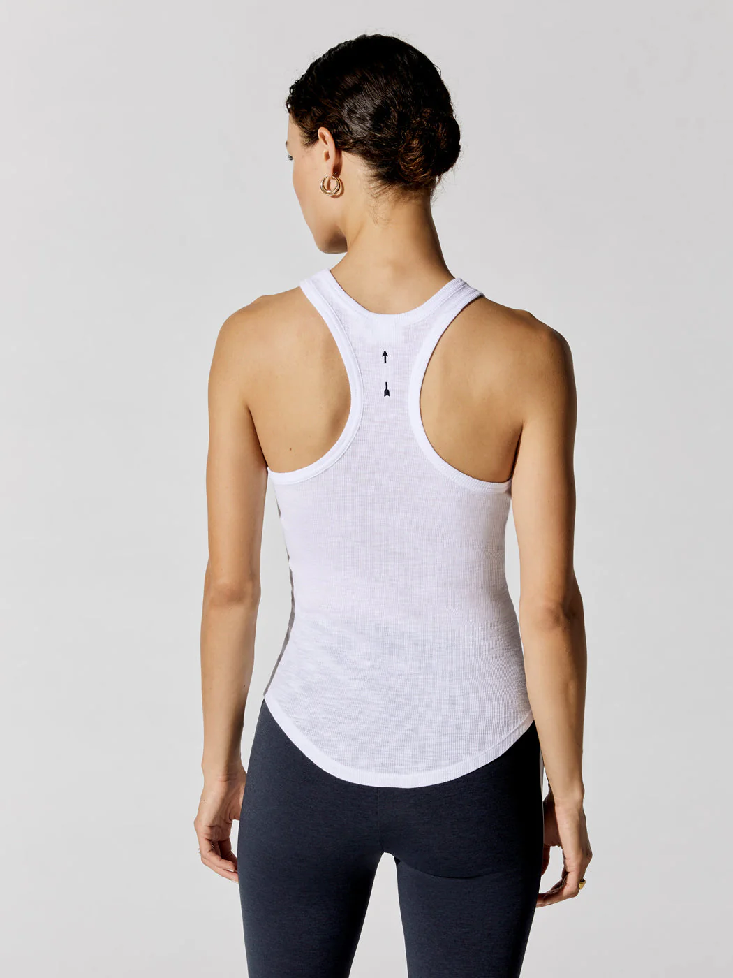 Frankie Rib Tank - White - Image 2