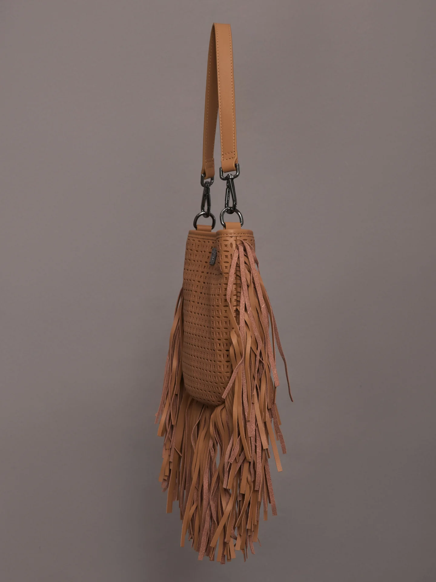 Free Spirit Fringe Saddle Bag - Terracotta - Image 3