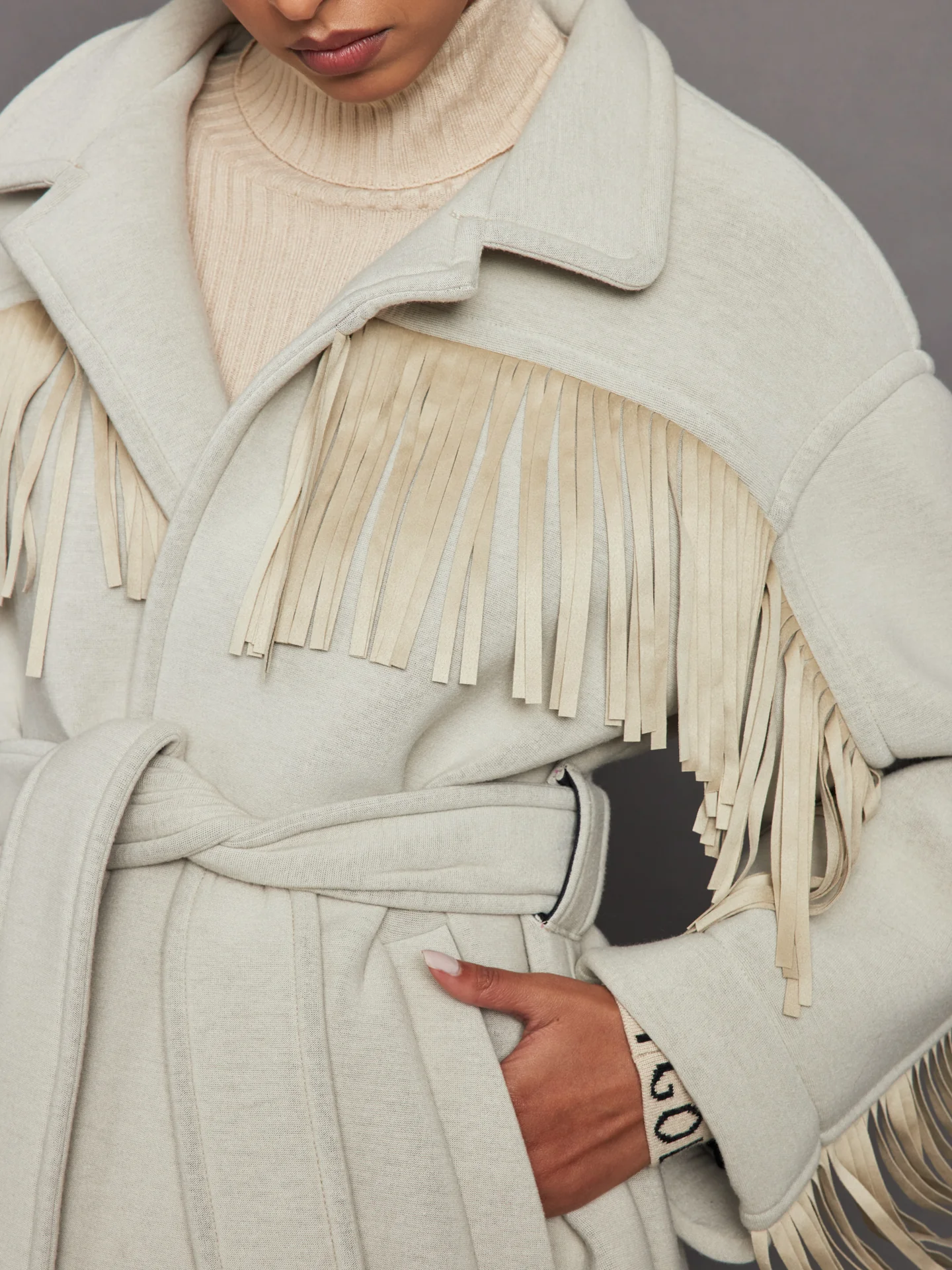 Fringe Jacket - Champagne - Image 4