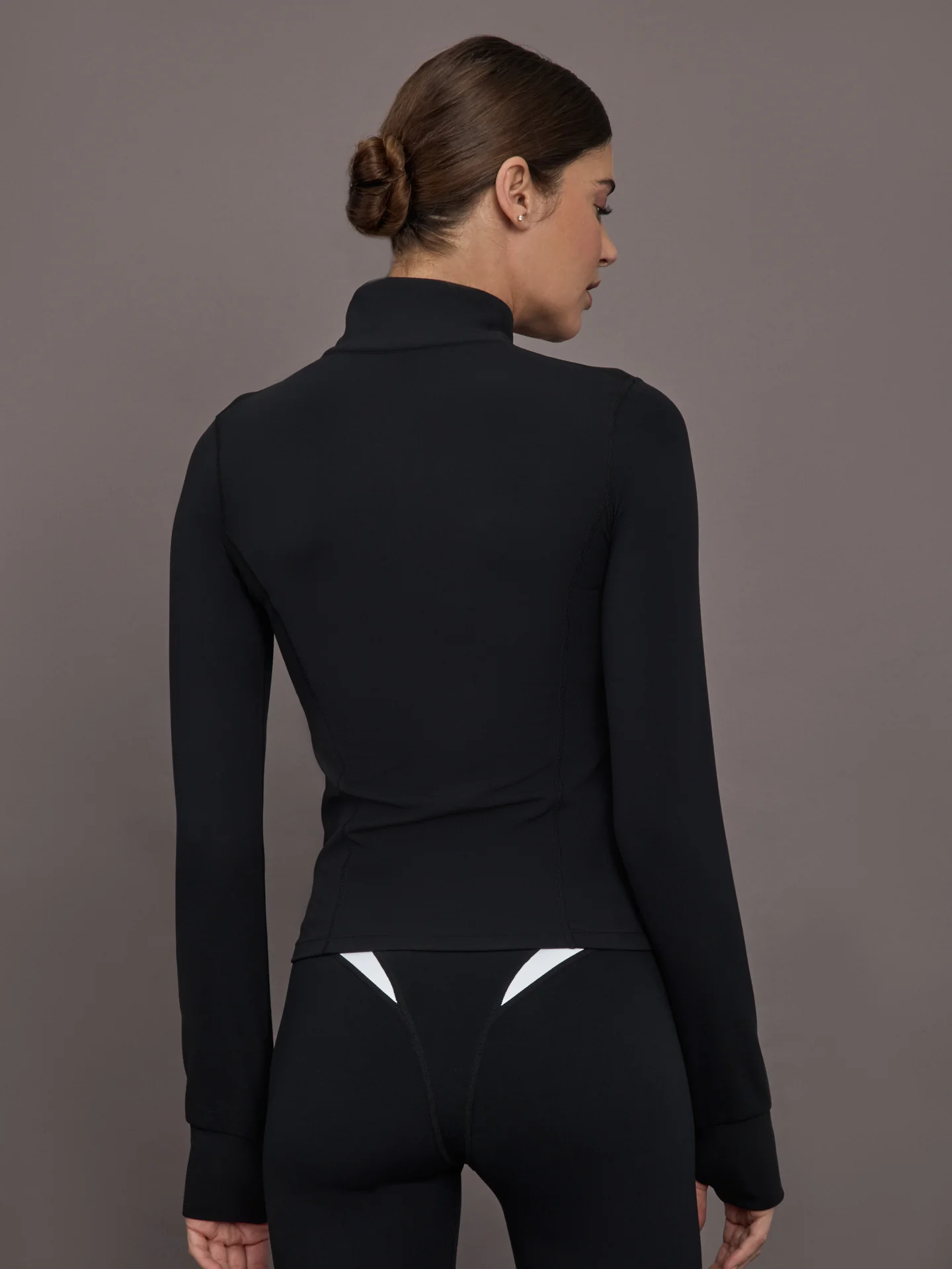 Full Zip Active Jacket in Melt - Black - Image 4