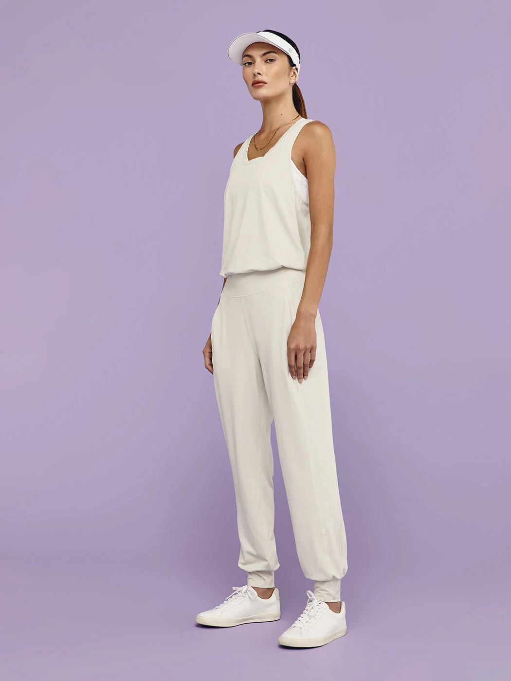 Gary Jumpsuit - Pebble Beige Marl - Image 4