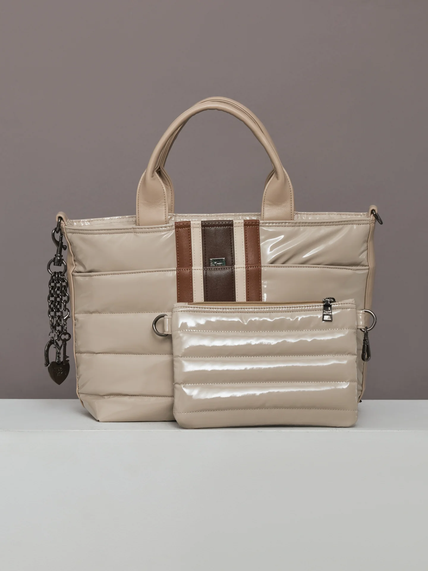 Getaway - Blonde Patent & Colorblock Luxe Stripe - Image 3