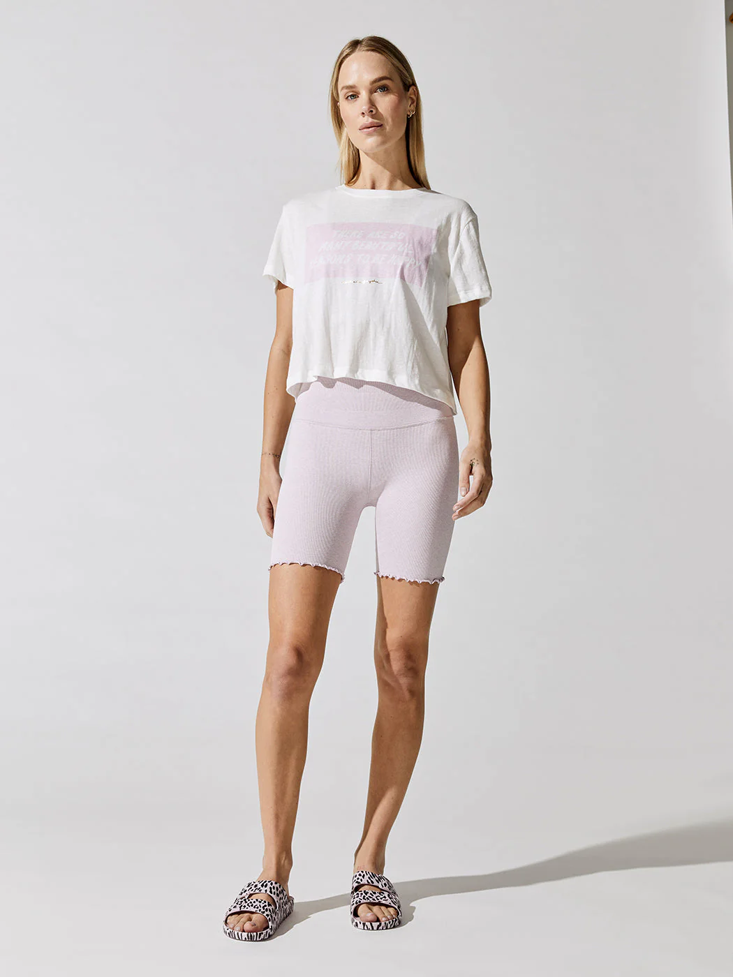 Happy Crop Tee - Stone - Image 3