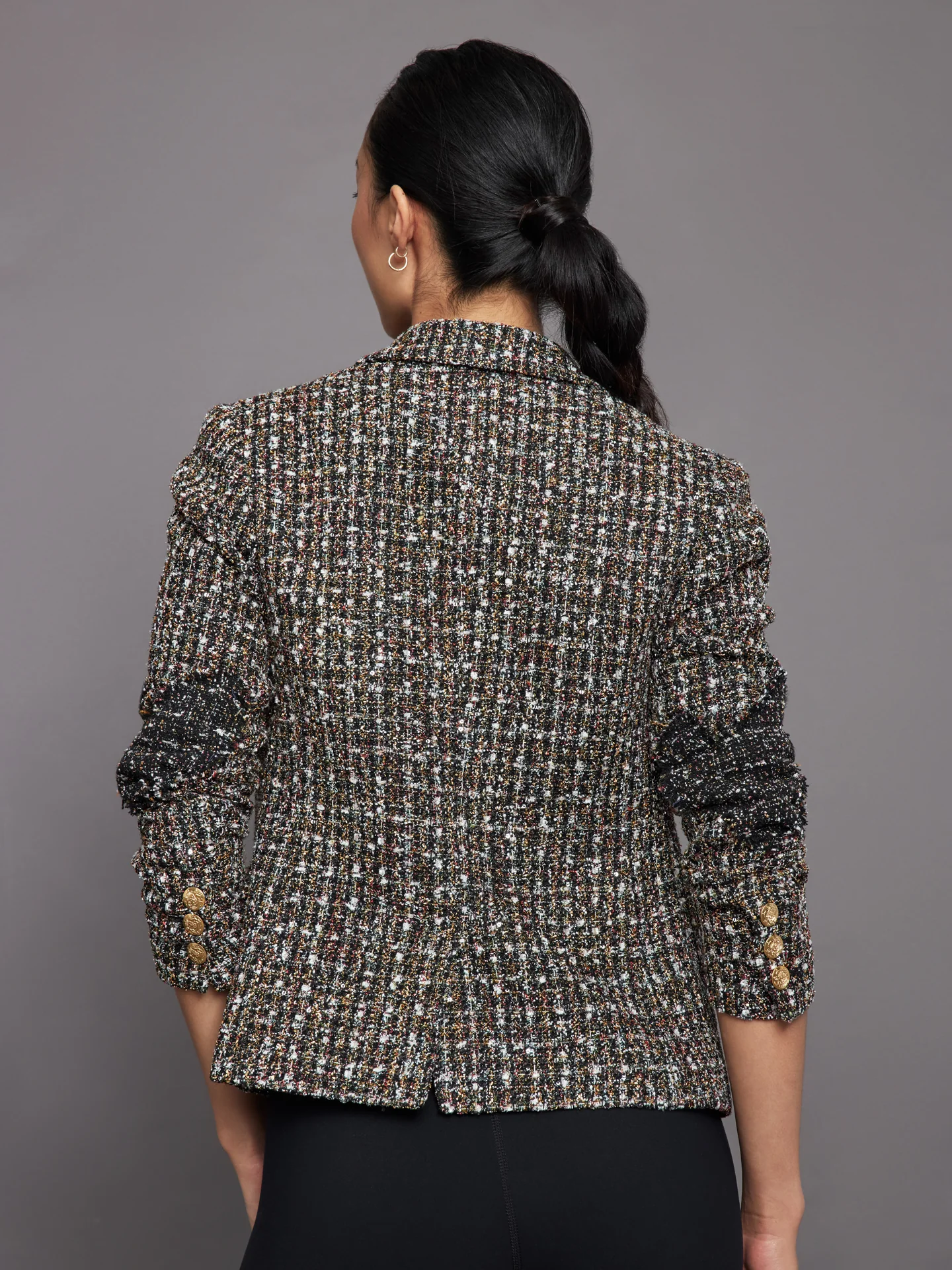Happy Hour Blazer Boucle - Glitter Black - Image 3