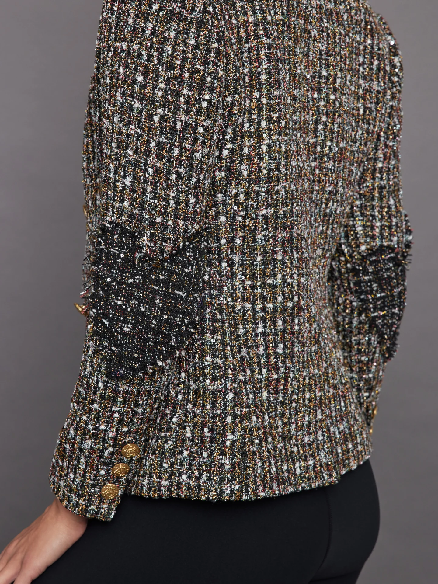Happy Hour Blazer Boucle - Glitter Black - Image 4