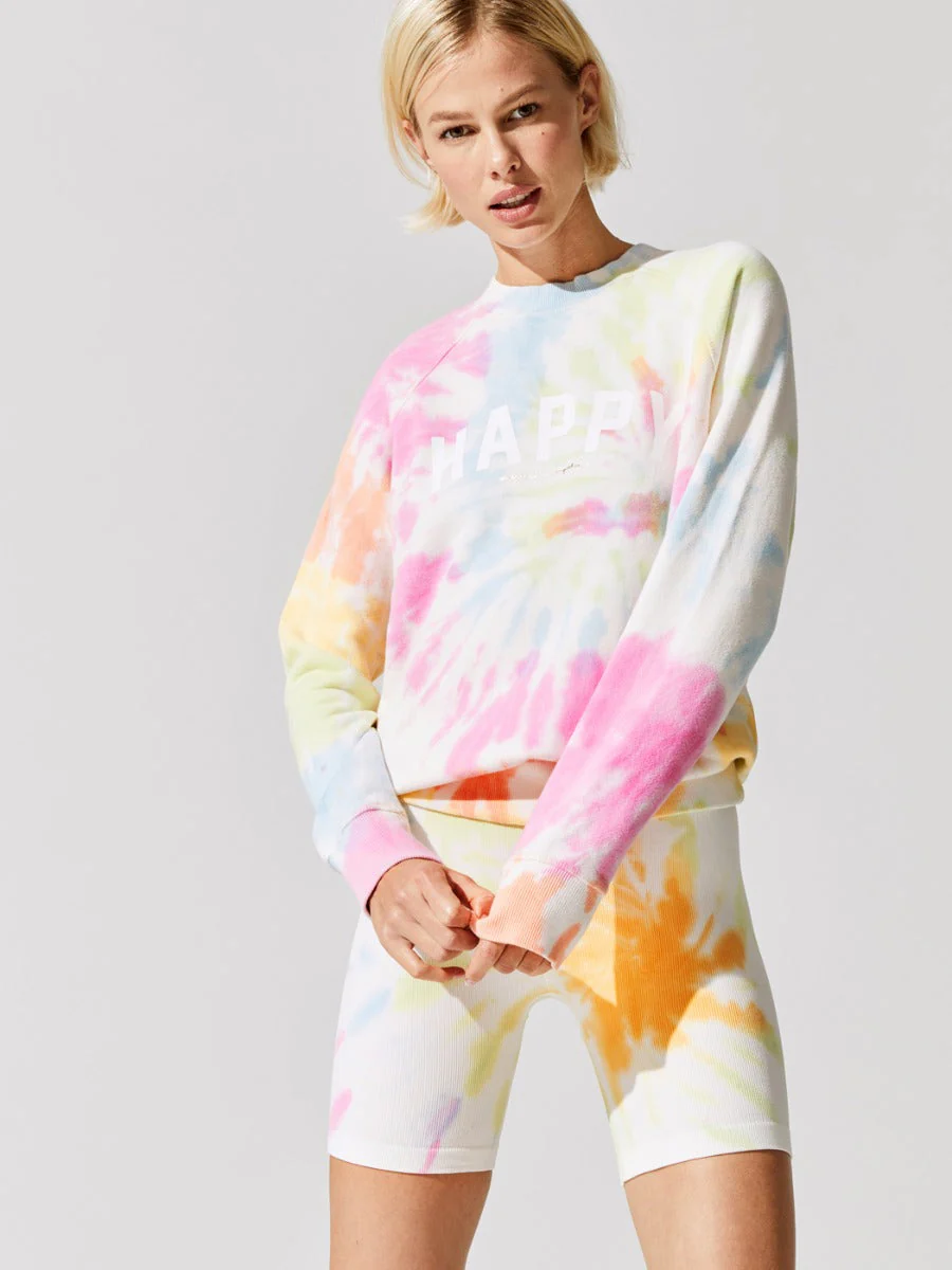 Happy Old School Terry Pullover - Sunny Days Swirl