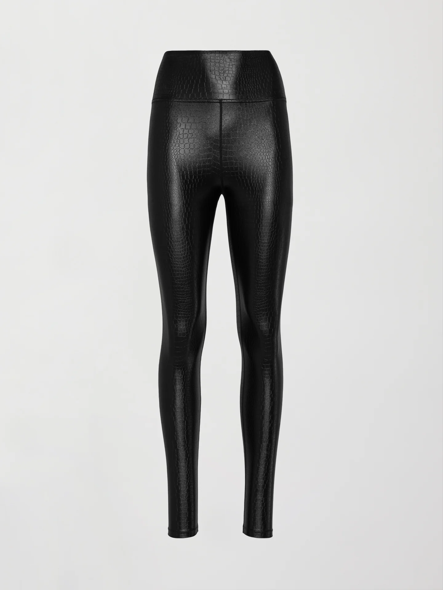 High Rise 7/8 Legging in Croc Takara Shine - Black - Image 7