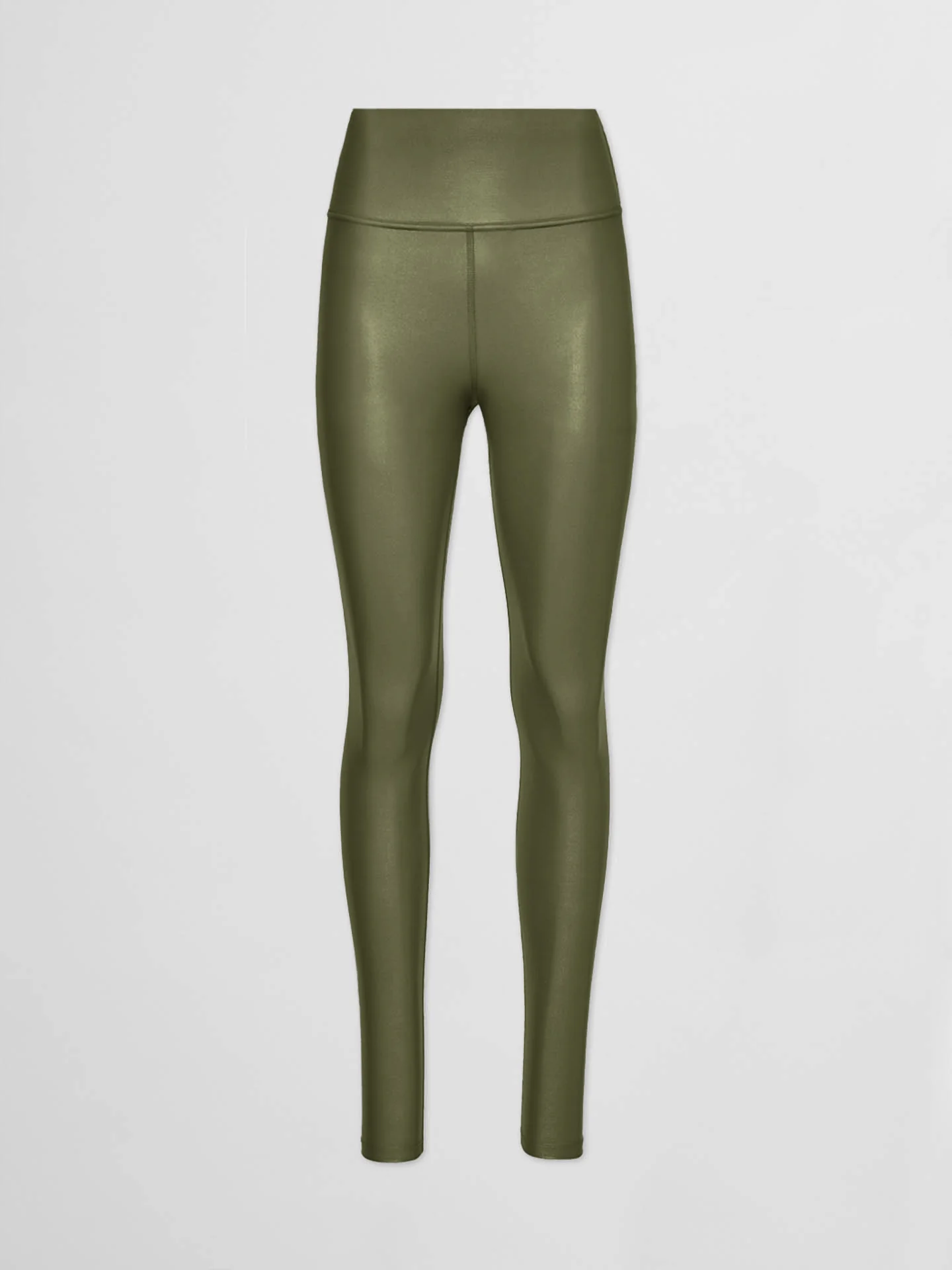 High Rise Full-Length Legging in Takara Shine - Olive - Image 8