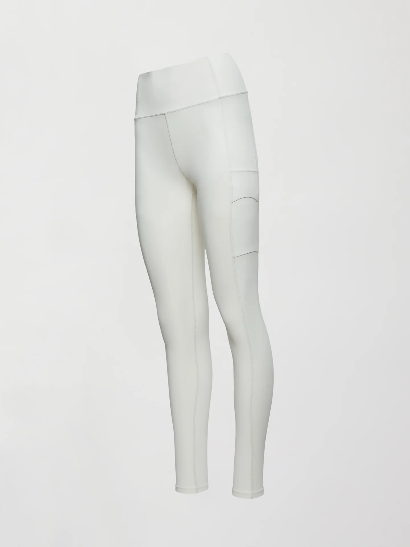 High Rise Sport Pocket Legging in Diamond Compression - Cloud Dancer - Image 8