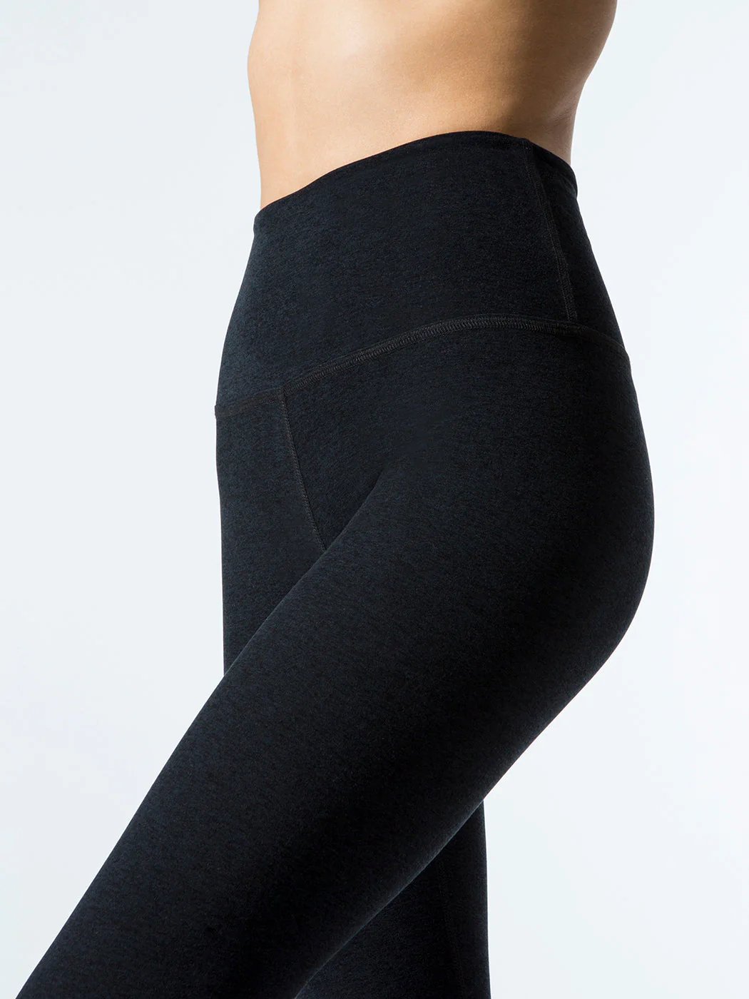 High Waisted Midi Legging - Darkest Night - Image 5